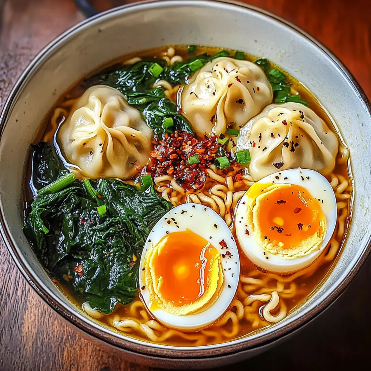 Teigtaschen Ramen Schüssel für dein Wohlfühlessen