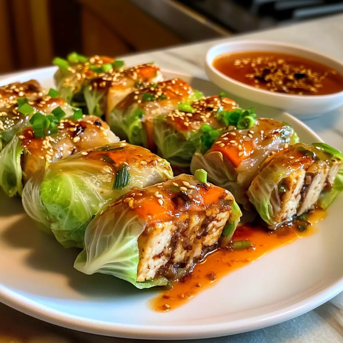 Einfache Napa-Kohl-Rollen für gesundes Kochen
