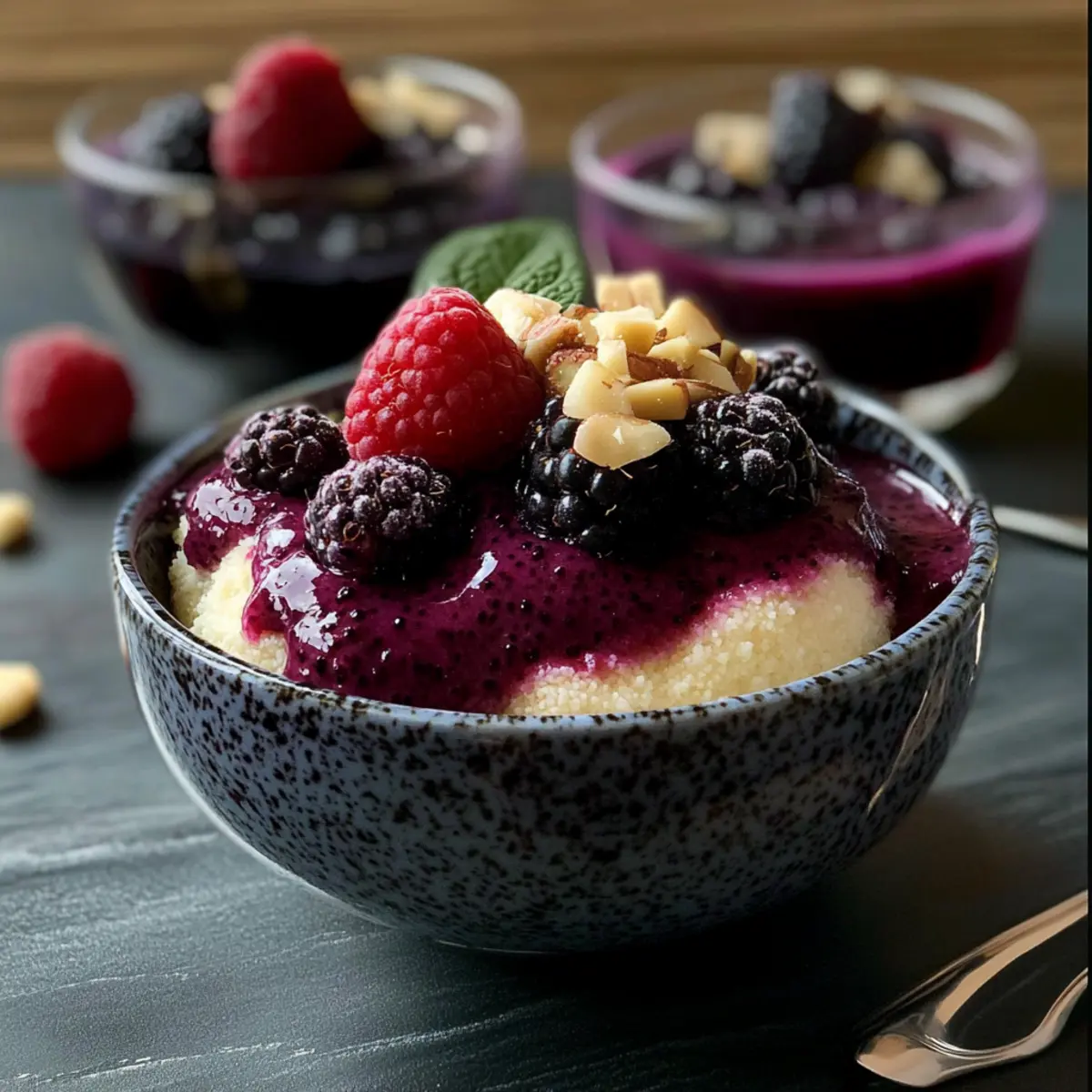 Grieß mit Fliederbeersaft: Schnelles Dessert für Genießer