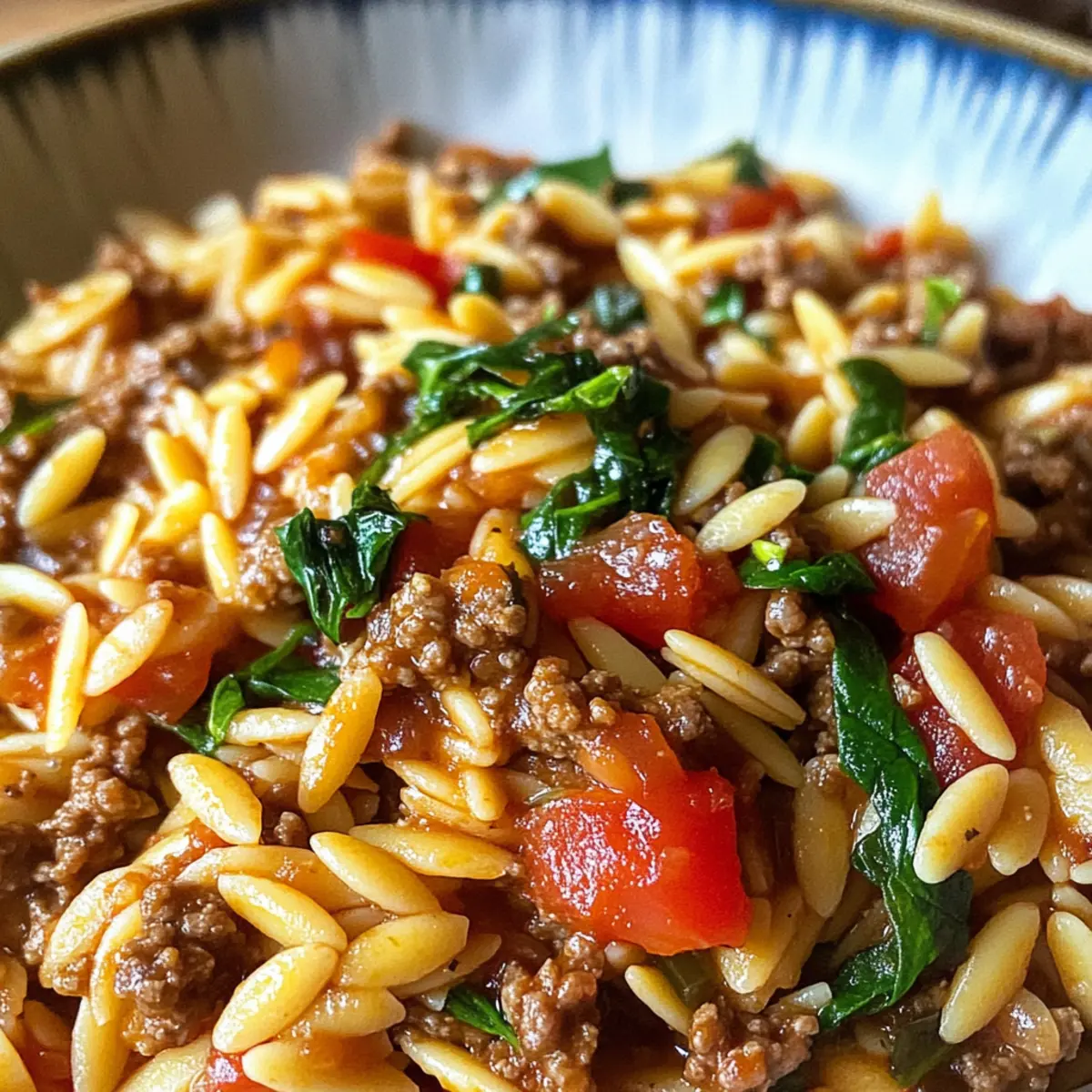 Rinderhackfleisch Orzo – Schnelles Wohlfühlessen
