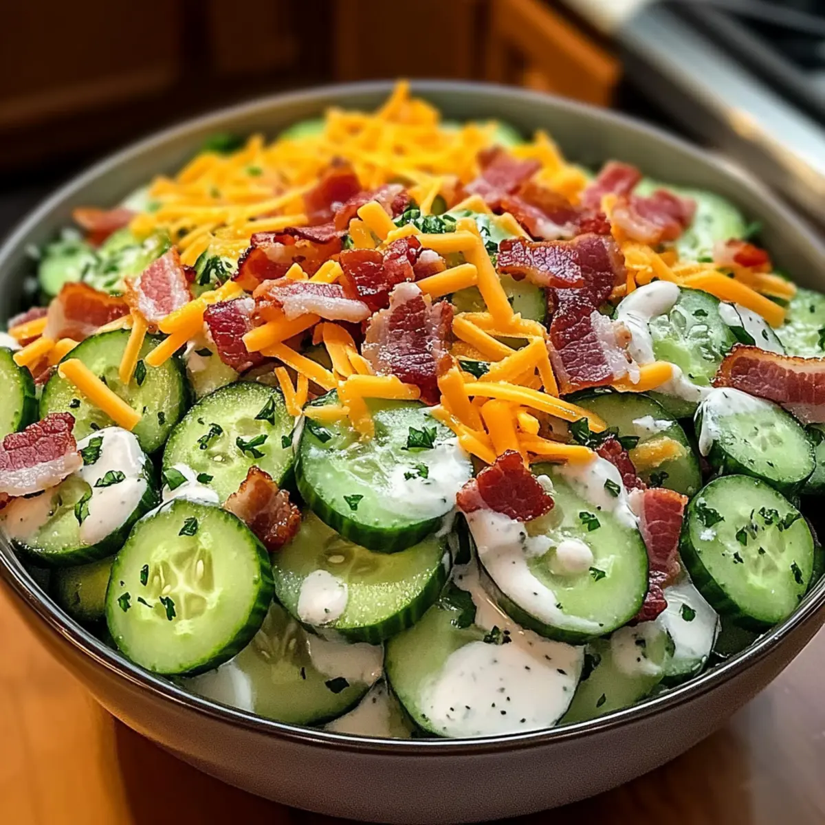Gurken-Ranch-Crack-Salat in 10 Minuten zubereiten