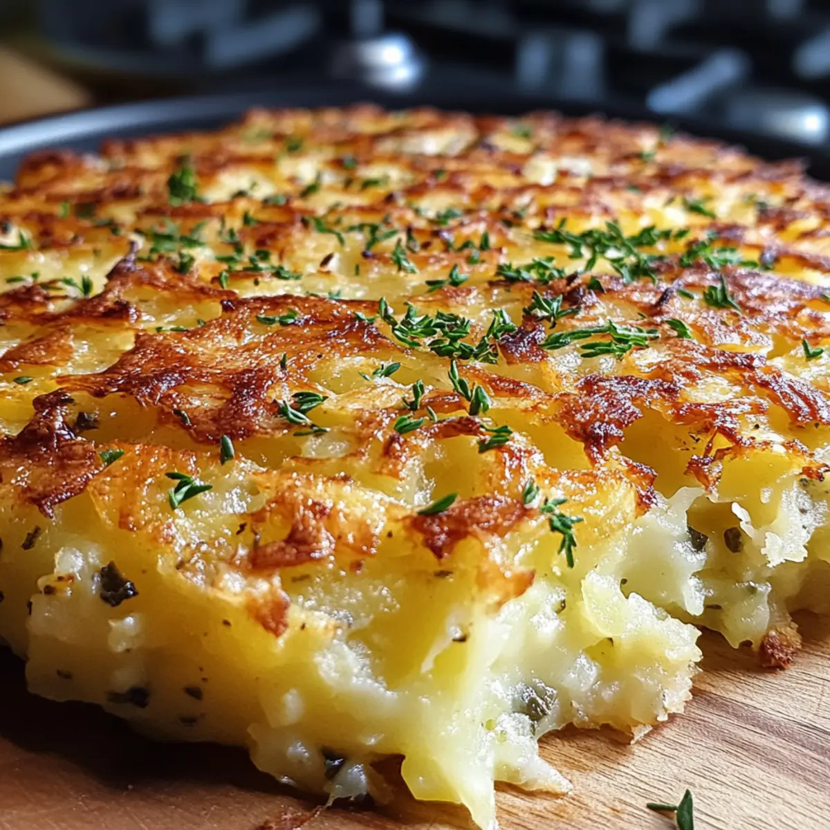 Hüttenkäse Kartoffelrösti Auflauf für Genießer