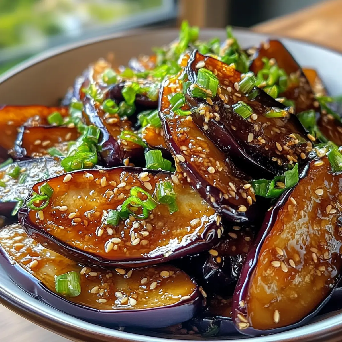 Unwiderstehliche klebrige Knoblauch-Aubergine schnell zubereitet