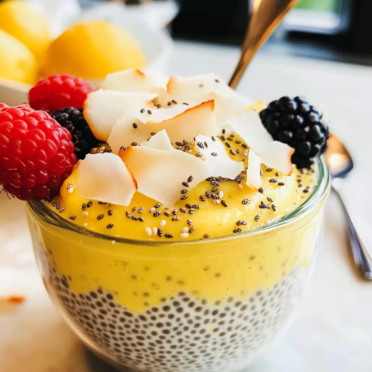 Zitronencreme Chia Pudding ganz einfach machen