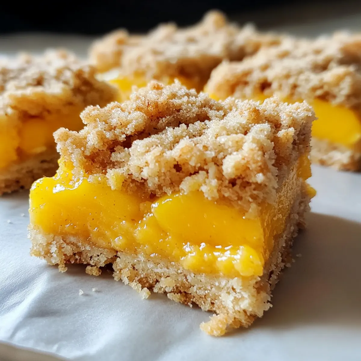 Mango Krümelriegel für den fruchtigen Genuss
