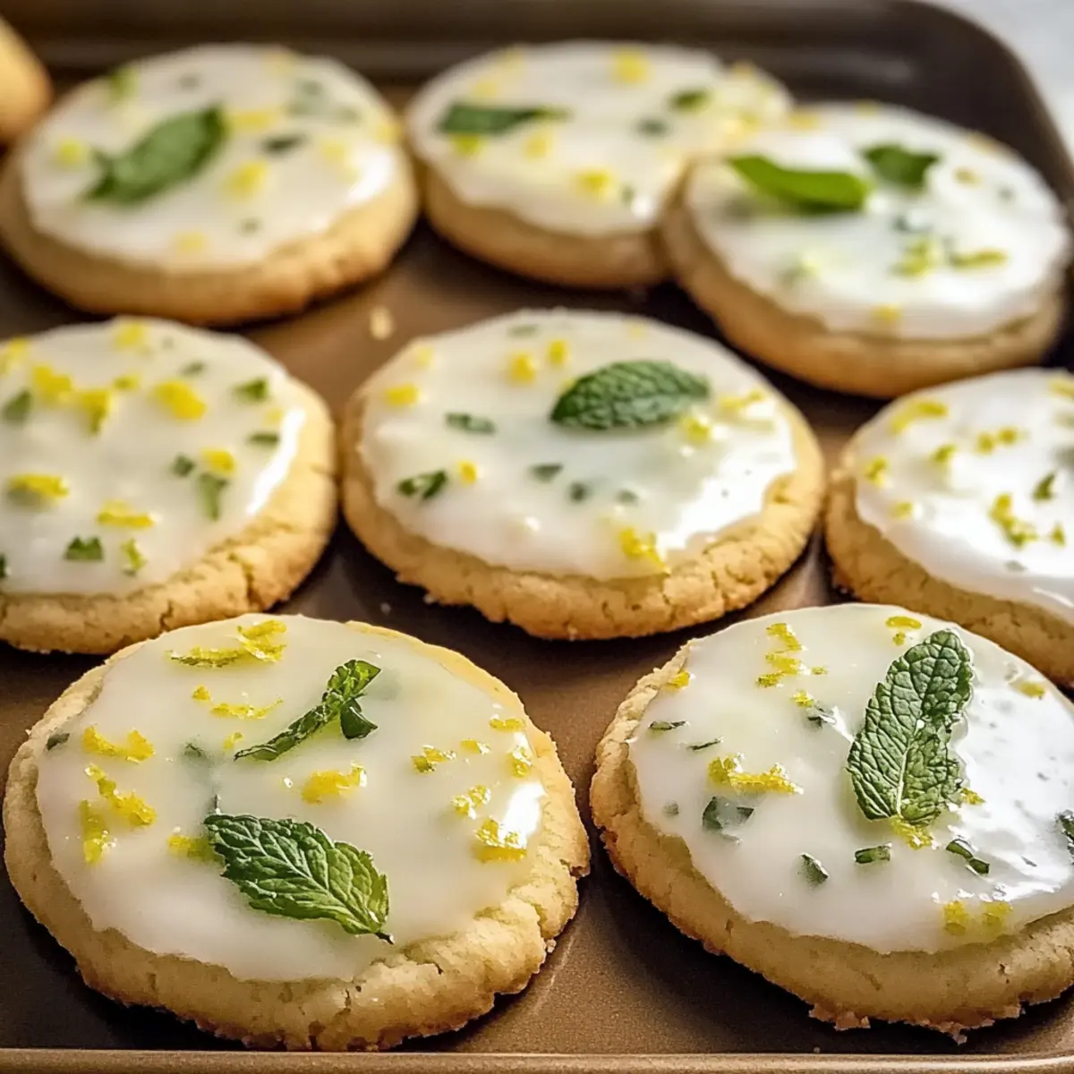 Mojito Zuckerplätzchen für Sommerlaune