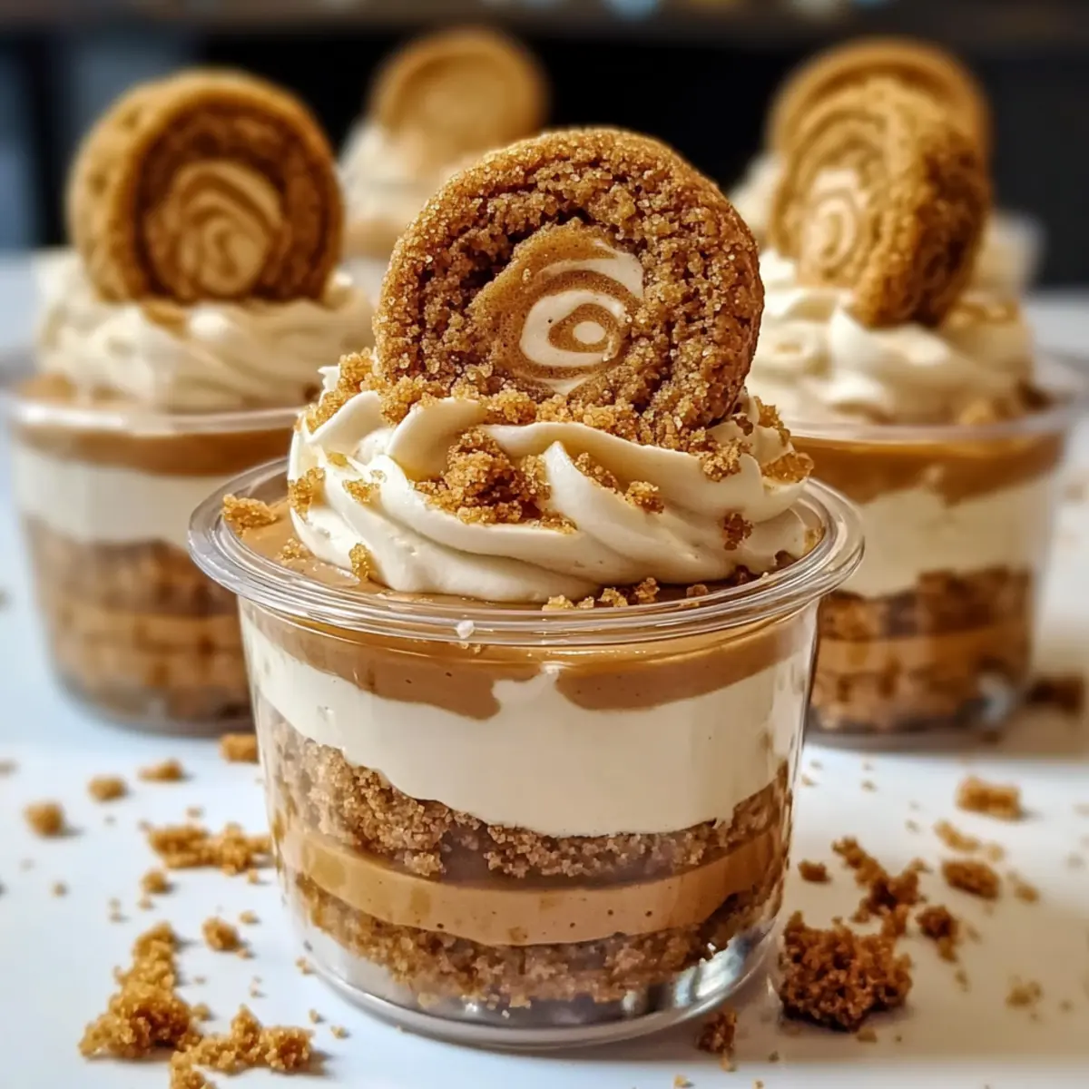 No-Bake Biscoff-Käsekuchenförmchen für Süßschnäbel