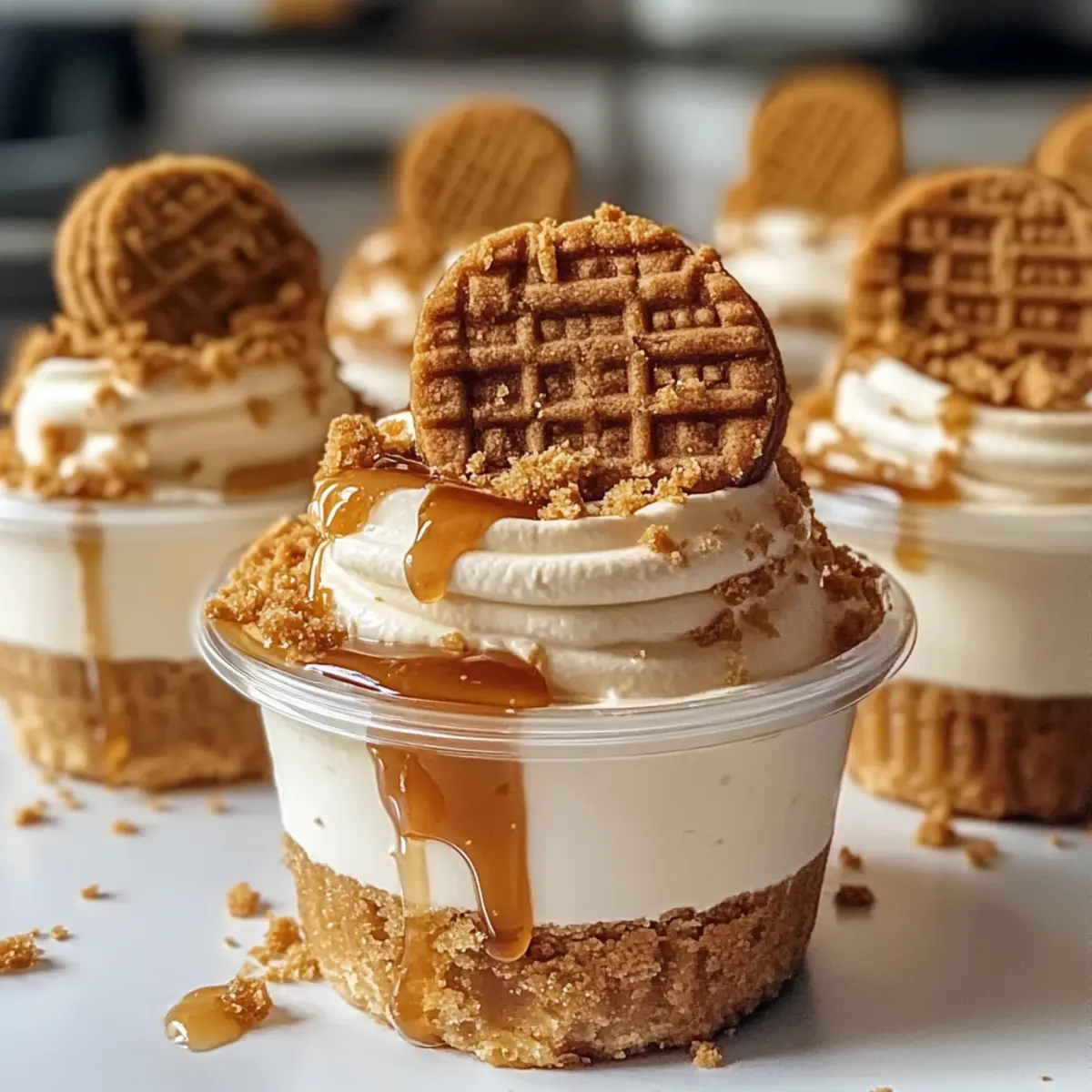 No-Bake Biscoff-Käsekuchenförmchen für Deinen Genuss