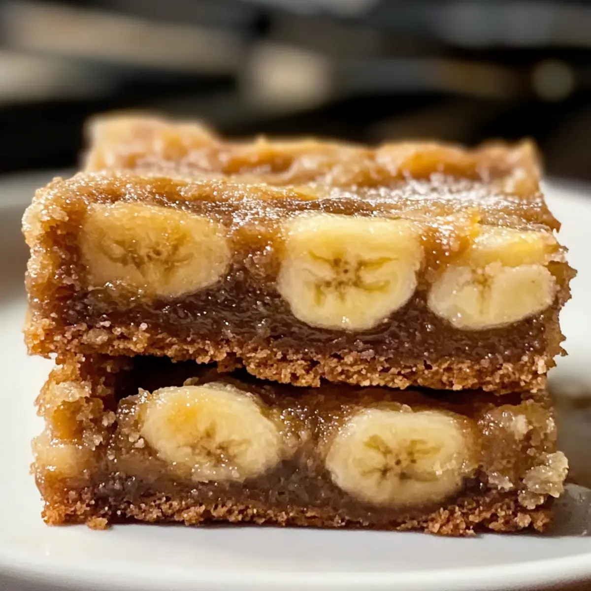 Klebrige Bananariegel für verführerischen Genuss