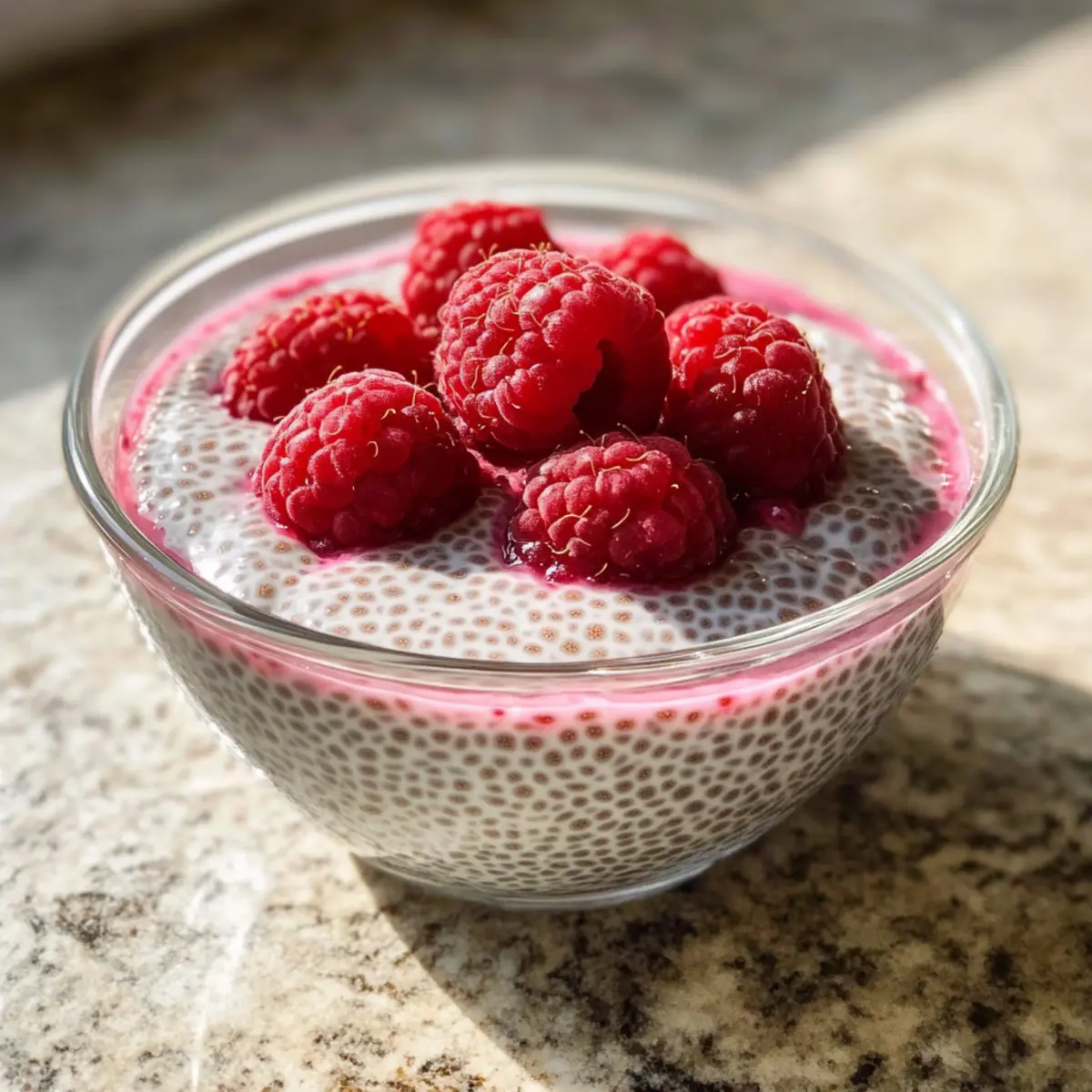 Himbeere Chia Pudding: Ein cremiger Keto Genuss