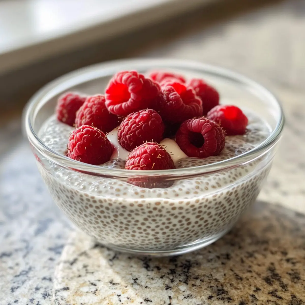 Himbeere Chia Pudding für jeden Tag