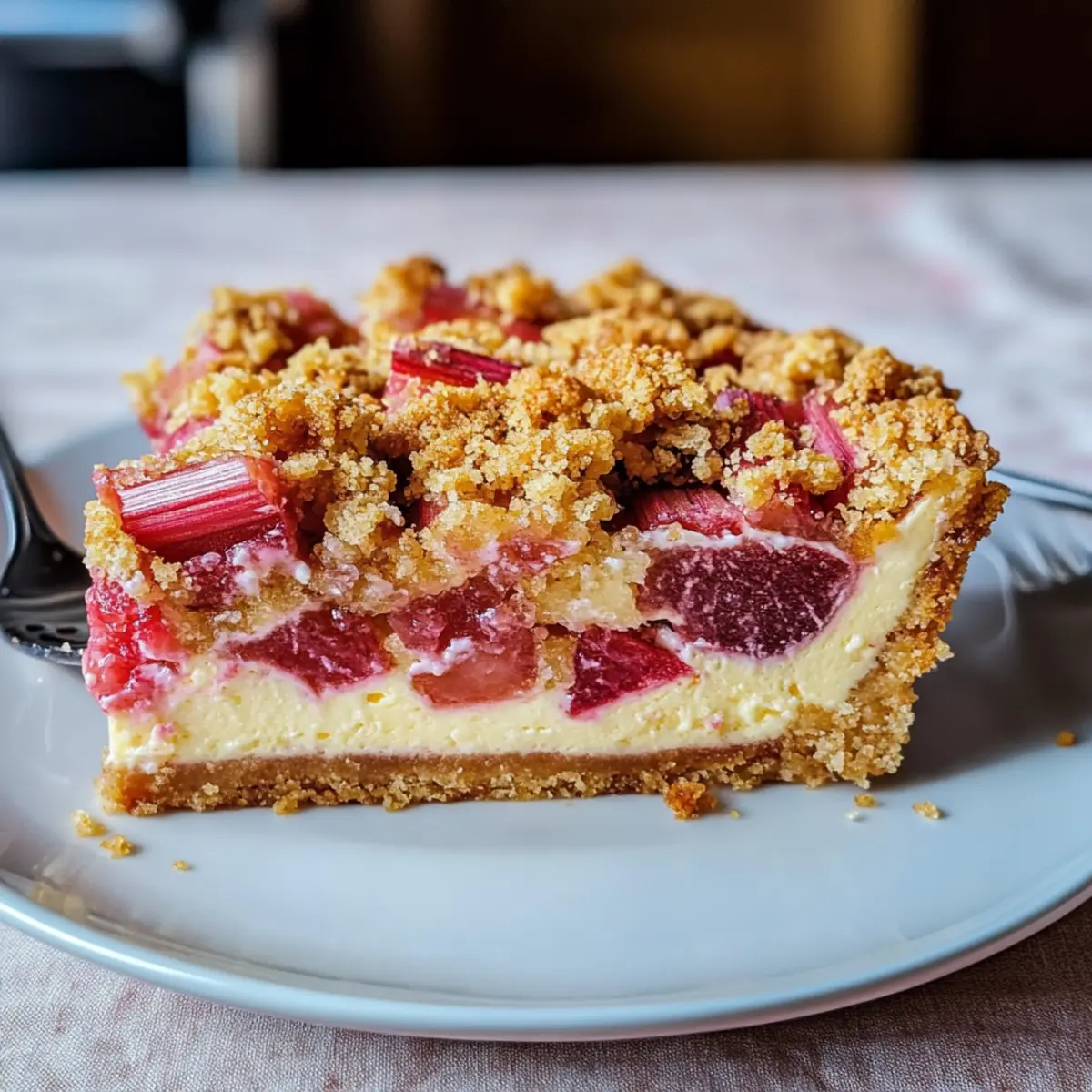 Rhabarber-Käsekuchen mit Streuseln – Ein Genuss für alle