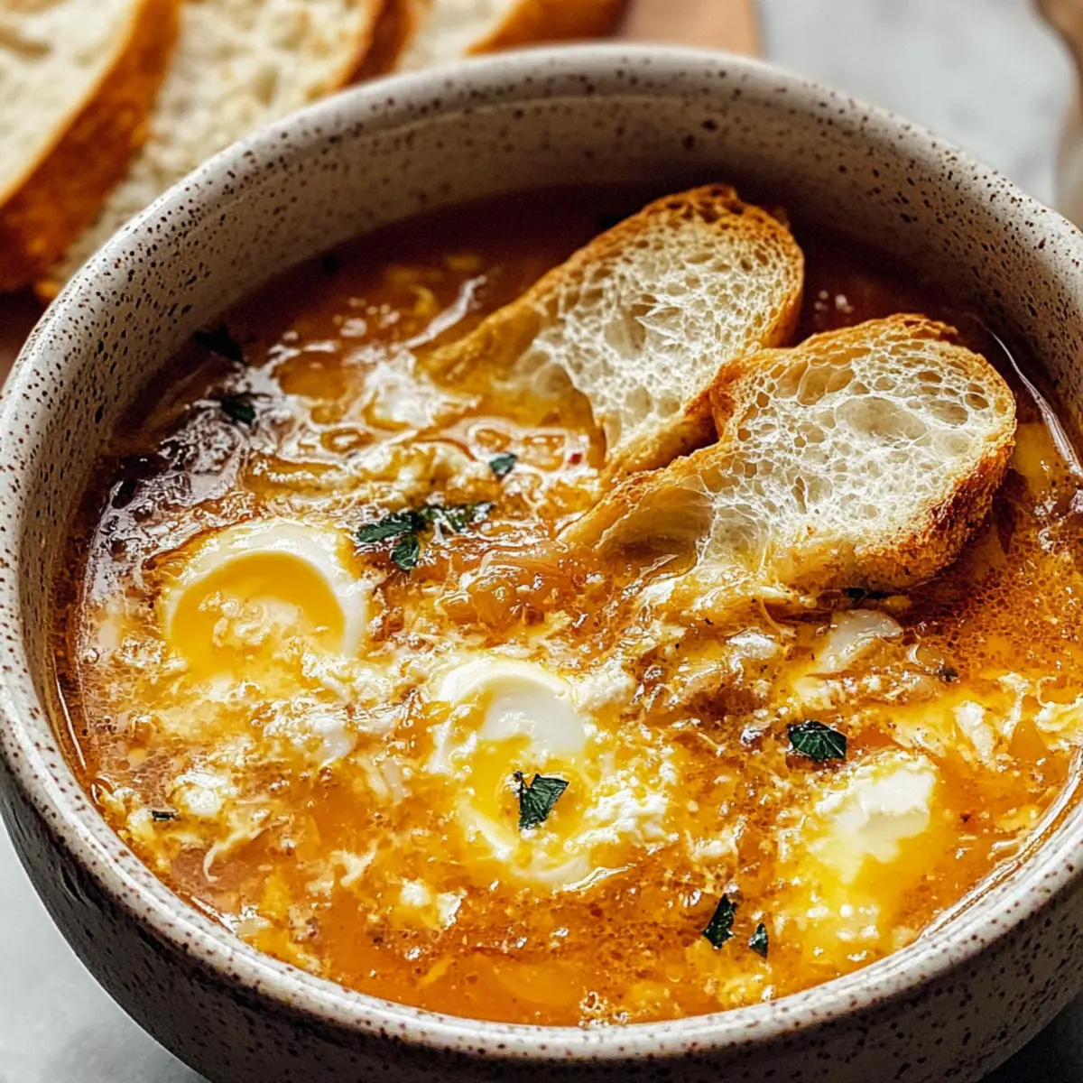 Knoblauchsuppe für gemütliche Abendessen