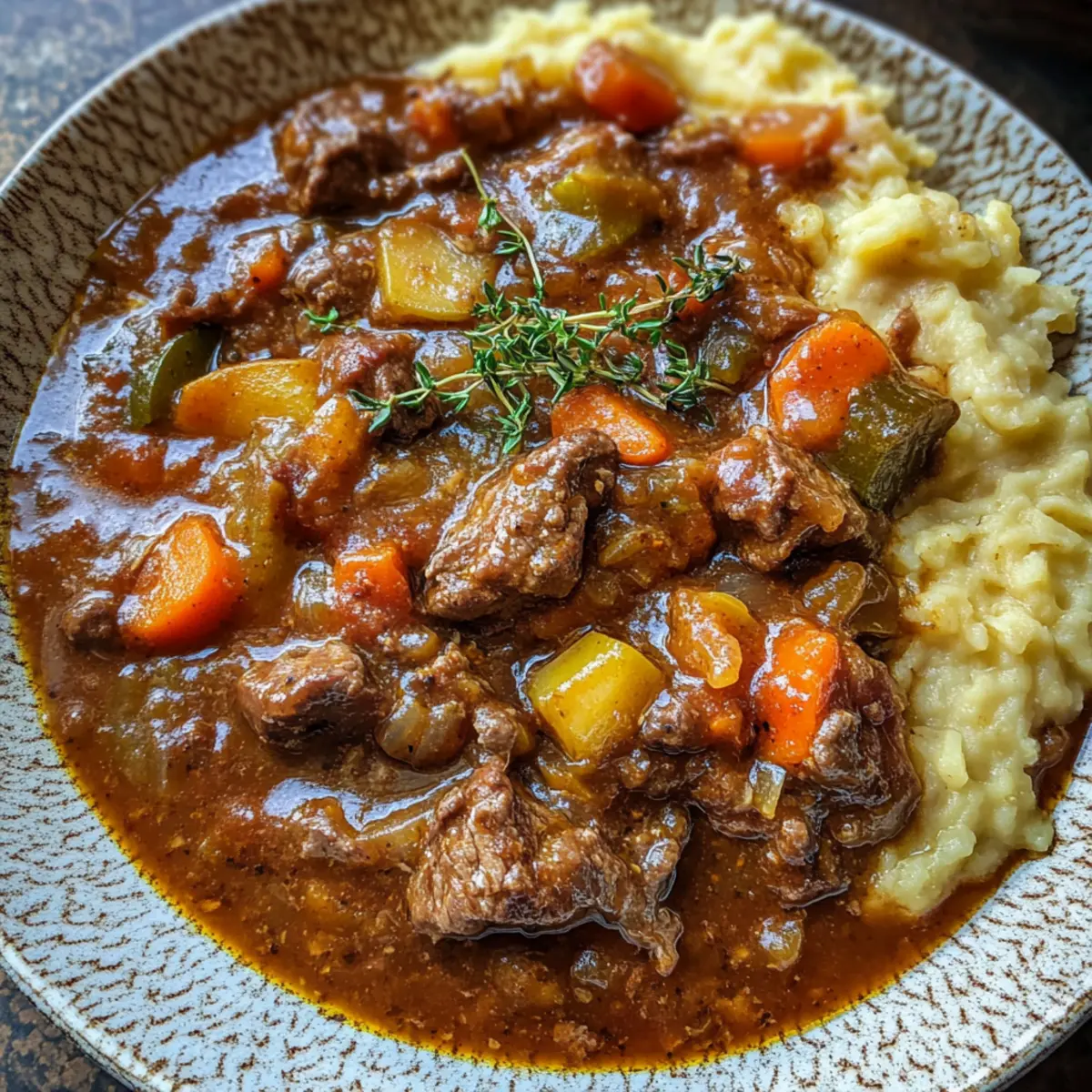 Herzhafter Rindfleisch-Eintopf für kalte Tage