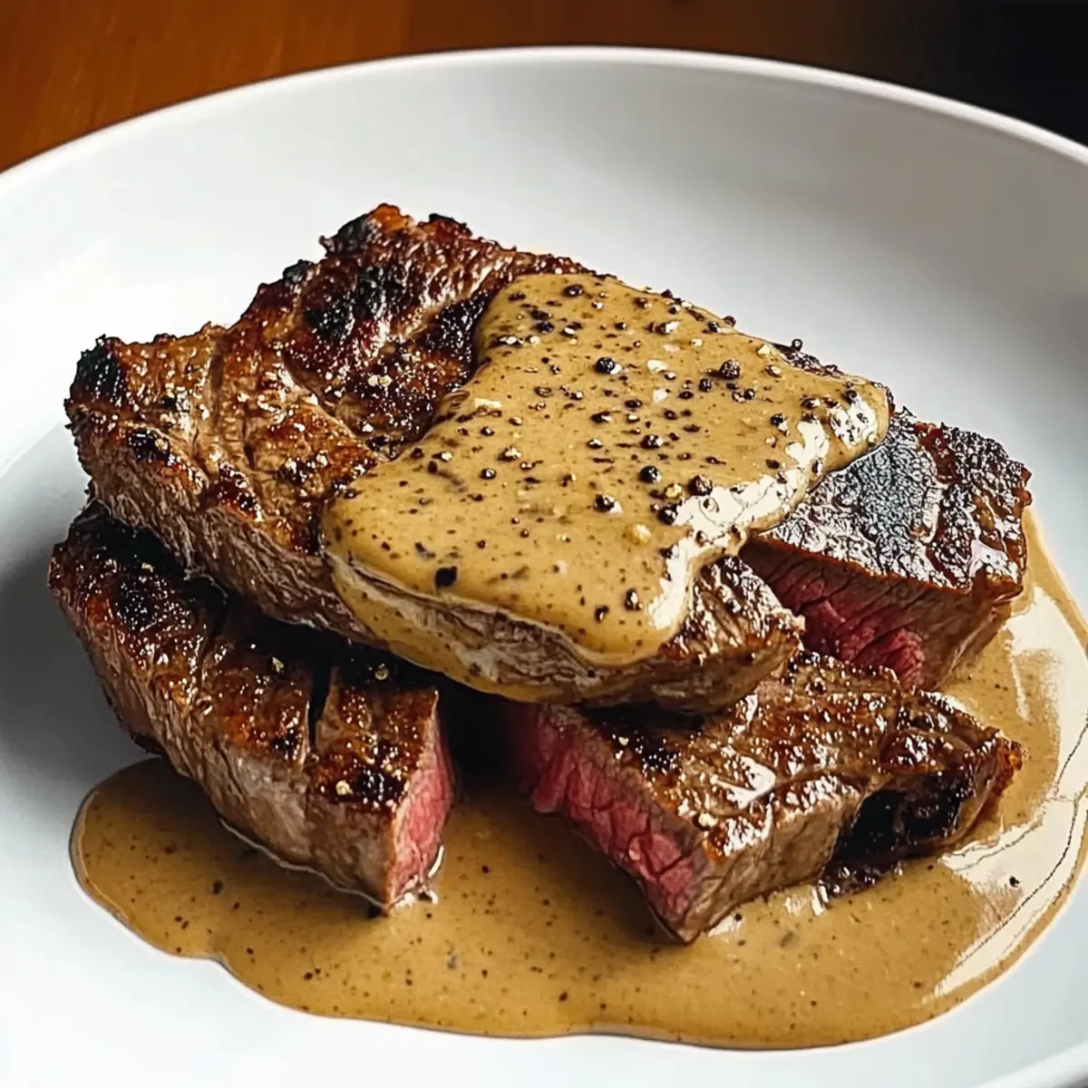 Steak mit cremiger Pfeffersauce ganz einfach zubereiten