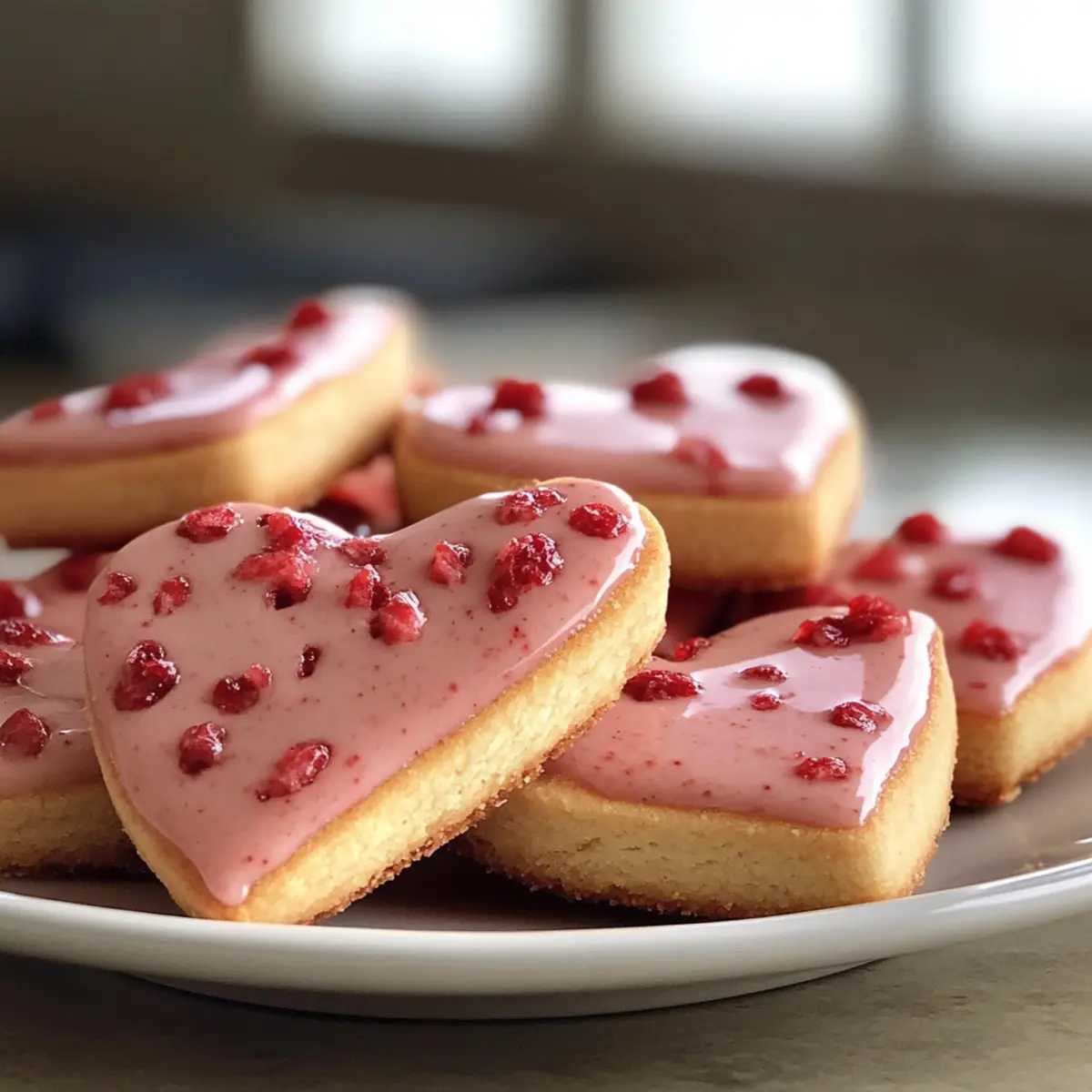 Erdbeer-Shortbread-Kekse für besondere Momente