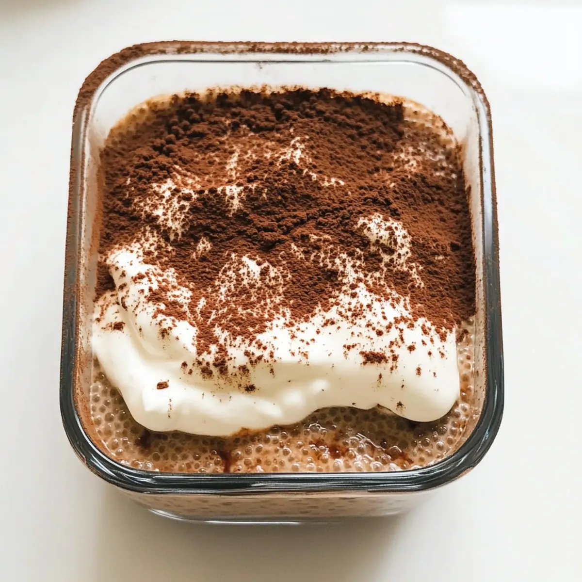 Tiramisu Chia Pudding für gesunde Genießer