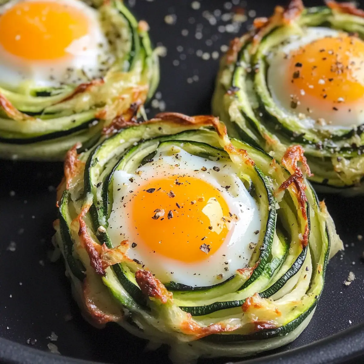 Zucchini-Ei-Nester: Leckeres Low-Carb Sommergericht