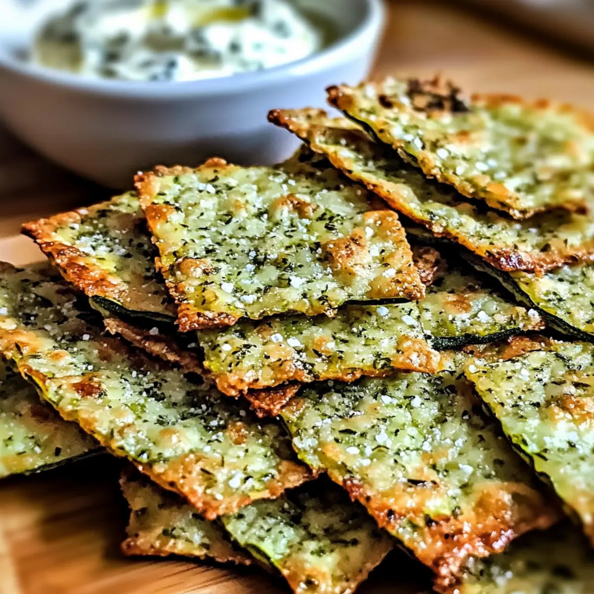 Zucchini-Cracker mit Kräutern für gesunde Snacks
