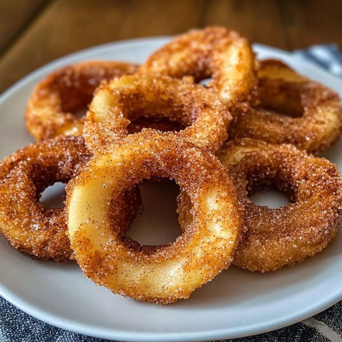 Luftfritteuse Zimt Apfelringe – Knuspriger Genuss
