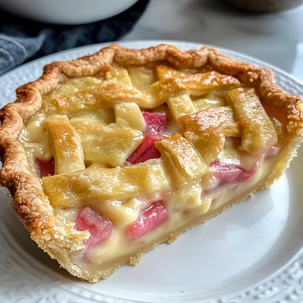 Amische Rhabarberpuddingtorte vom Feinsten