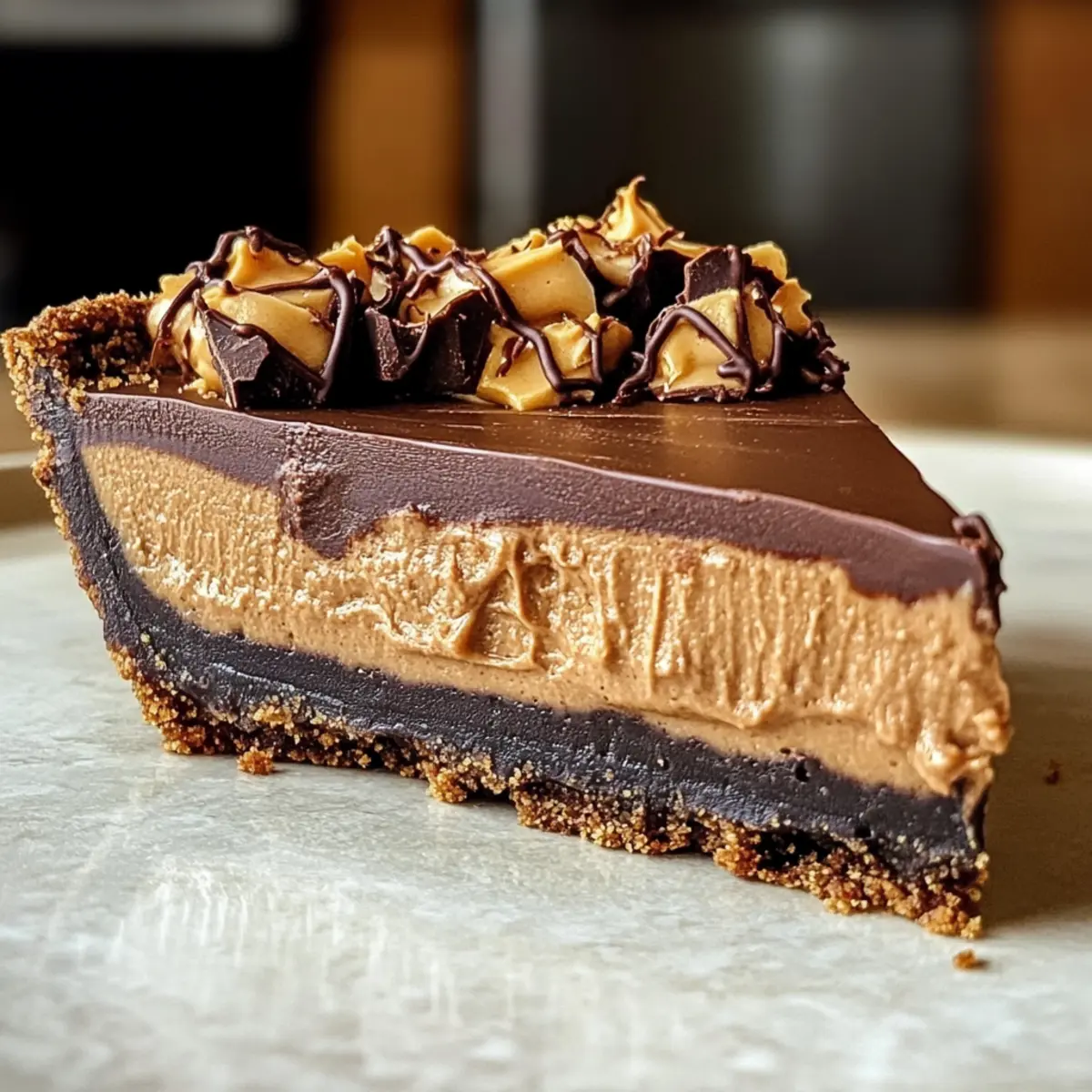 Einfach köstliche Schokoladen-Erdnussbutter-Torte