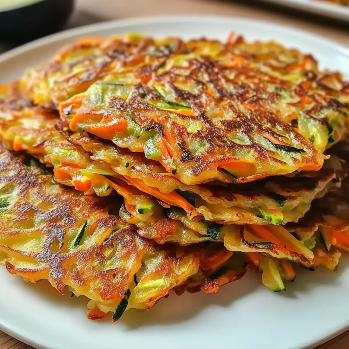Knusprige koreanische Gemüsepuffer ganz einfach