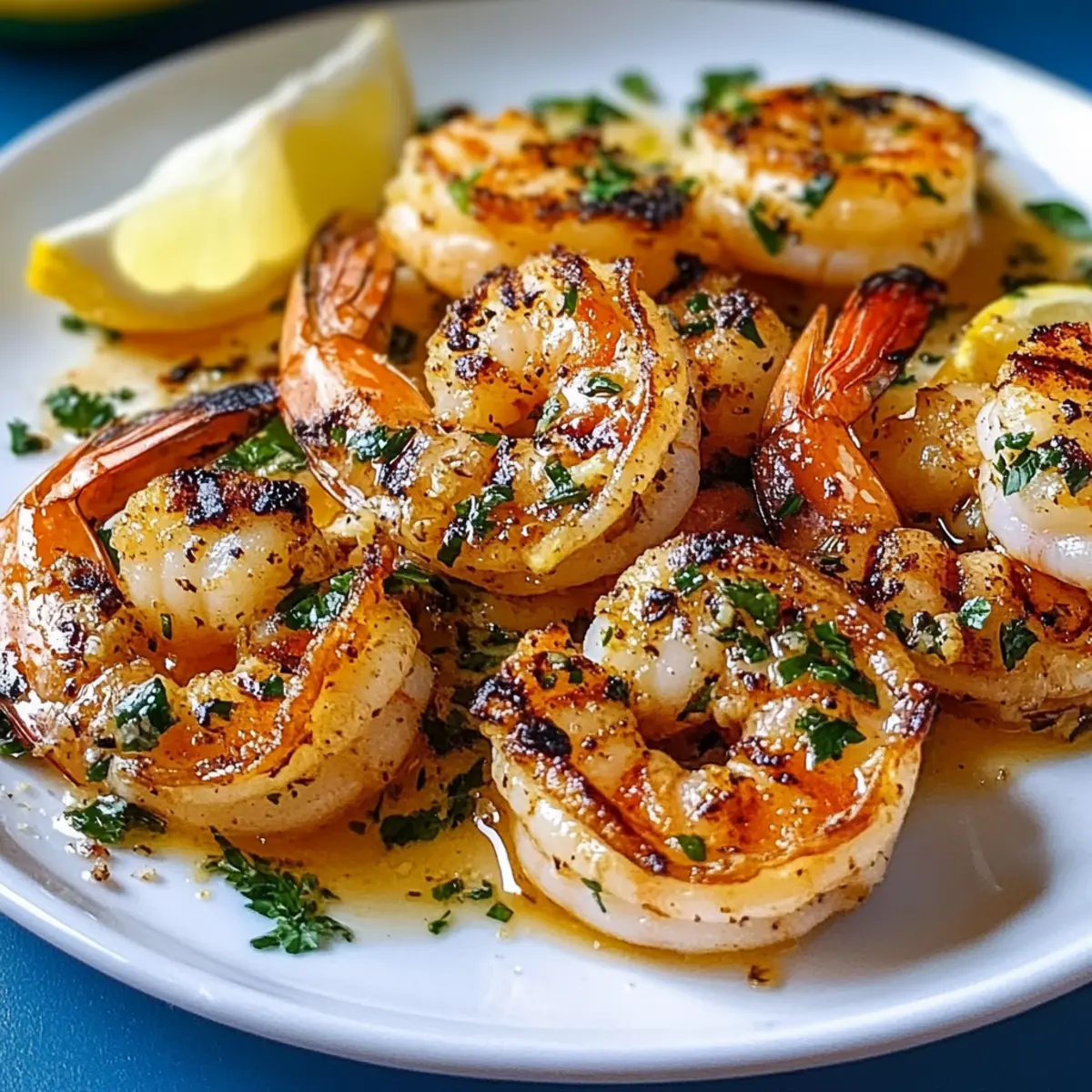 Knoblauchbutter Gegrillte Garnelen für den Sommer