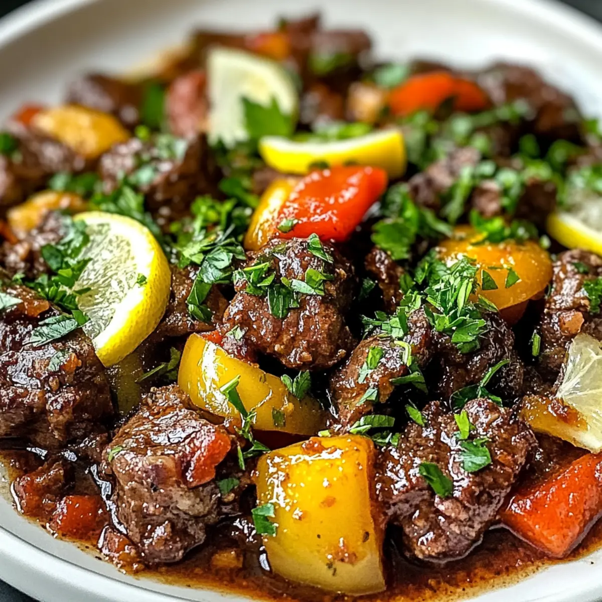 Griechisches Rindfleisch für unvergessliche Abendessen