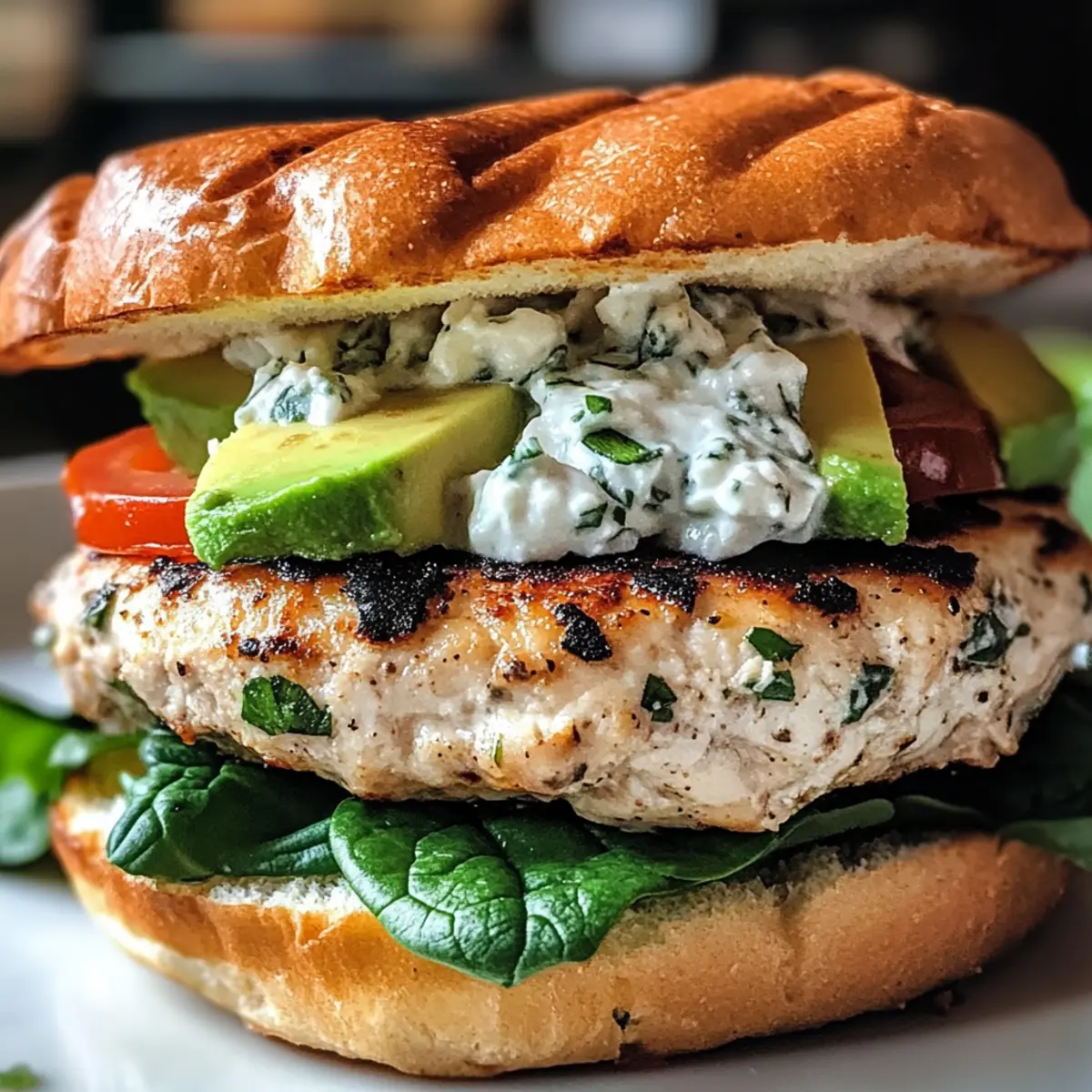 Griechische Hühnchen-Burger mit mediterranen Aromen
