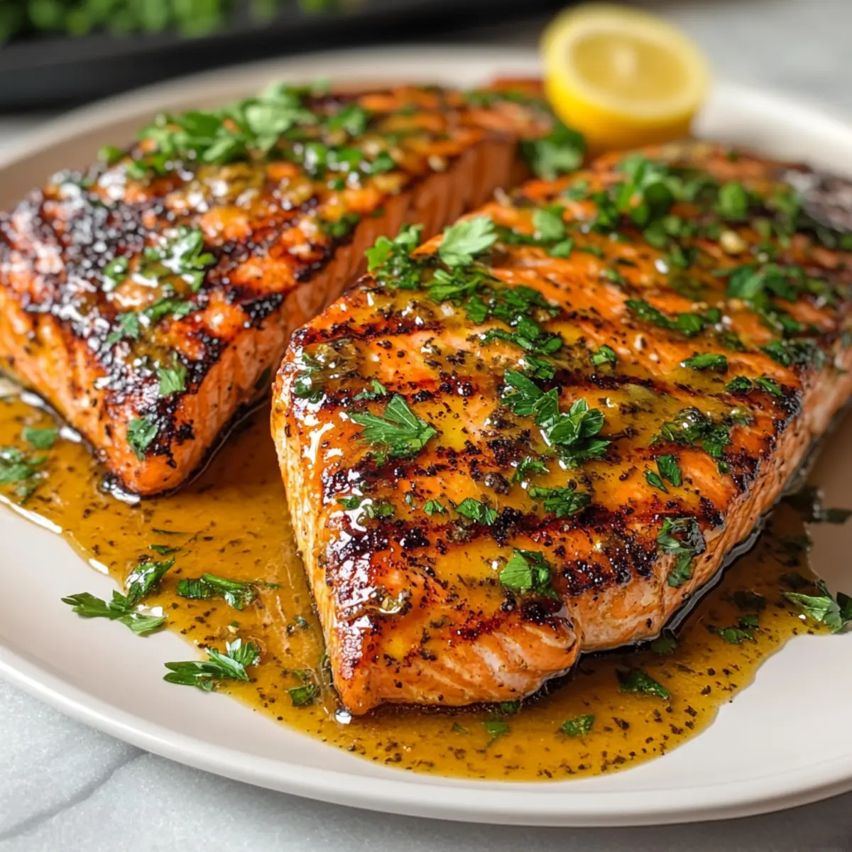 Gegrillter Honig-Senf-Lachs für ein schnelles Dinner