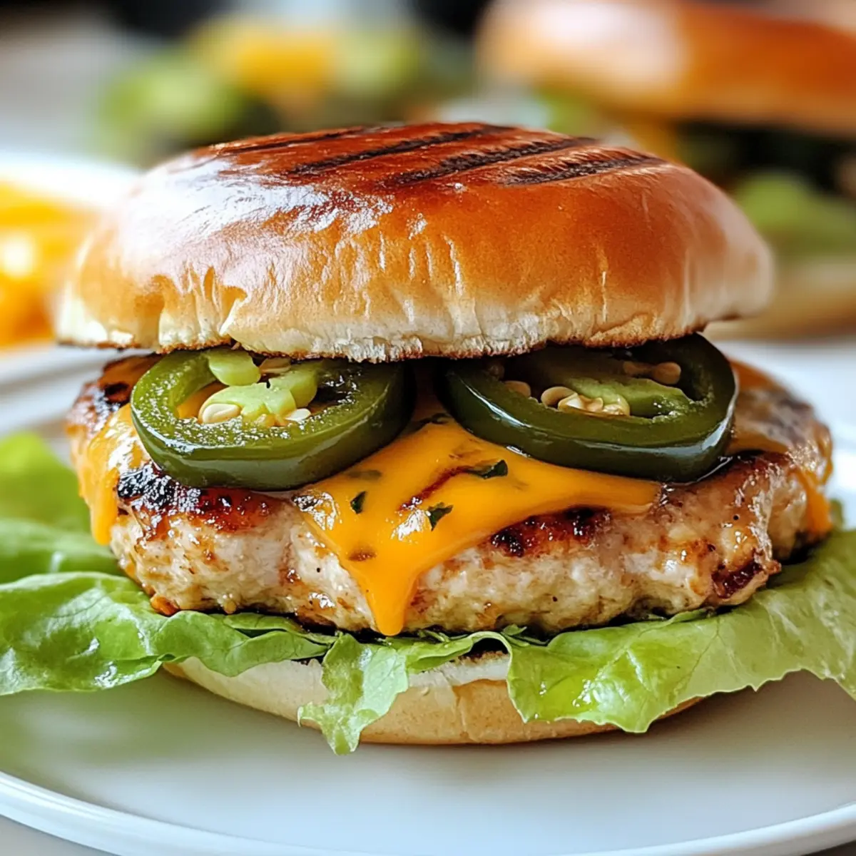 Jalapeño Cheddar Hähnchenburger für deinen Sommer BBQ