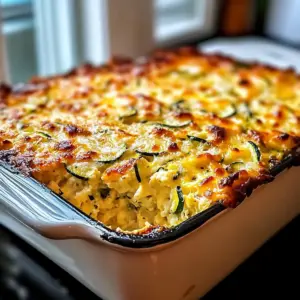 Beladener Zucchini-Hüttenkäse-Auflauf