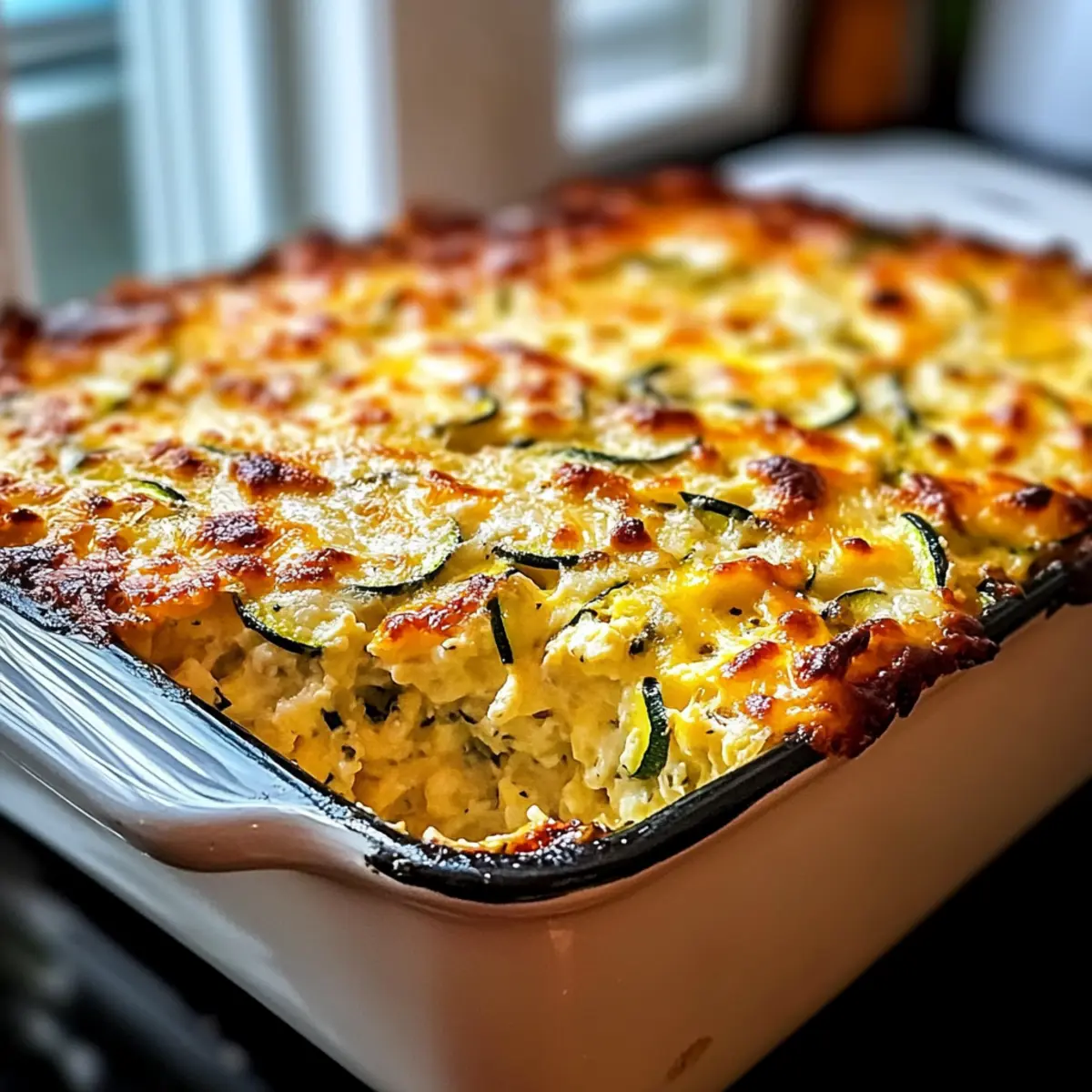 Beladener Zucchini-Hüttenkäse-Auflauf leicht gemacht