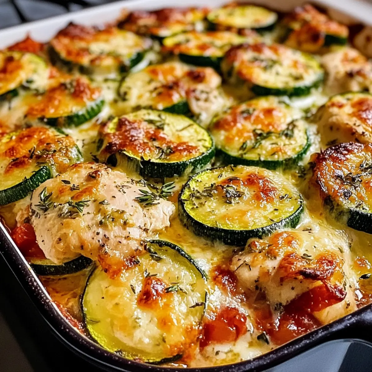 Mittelmeer-Hühnchen-Zucchini-Auflauf leicht gemacht