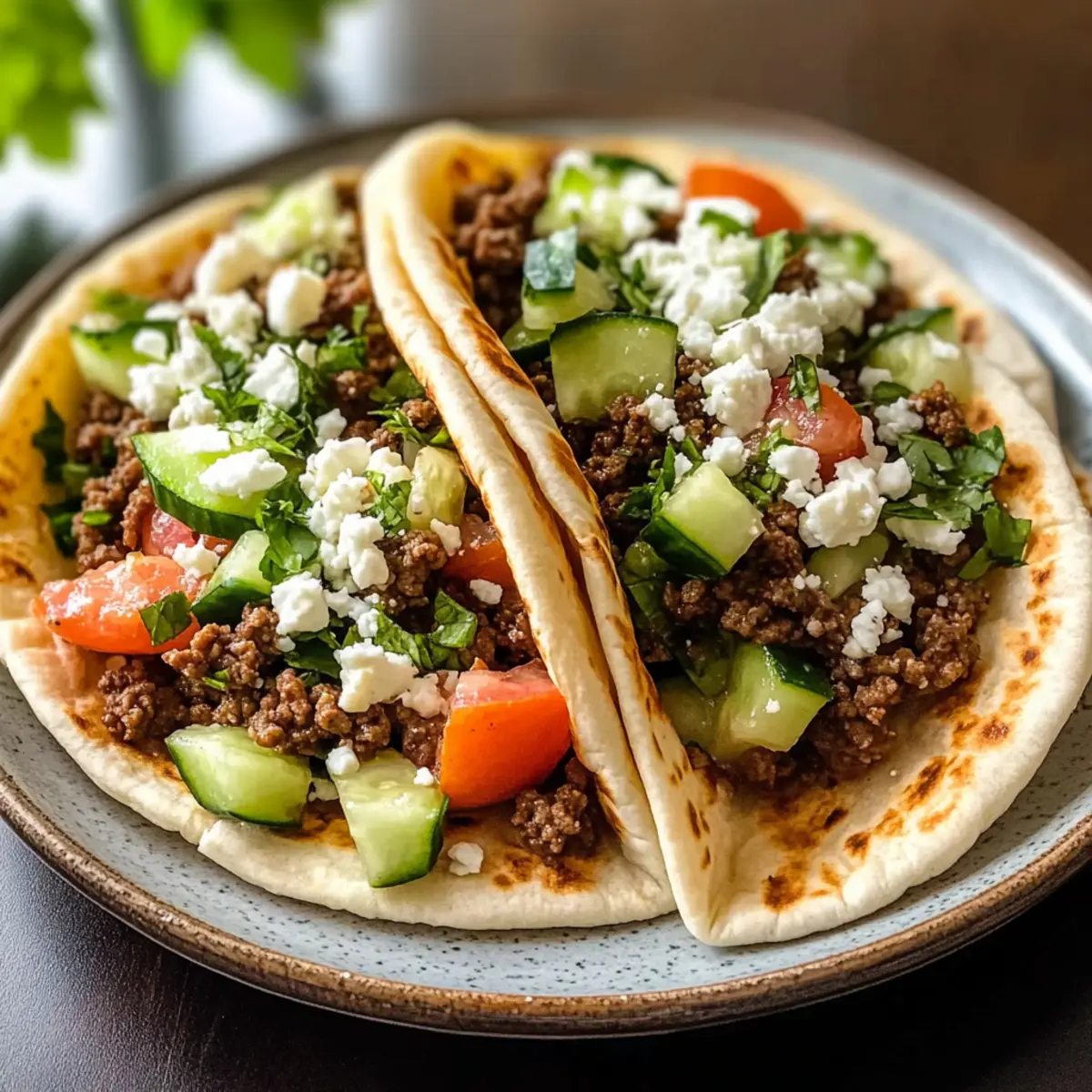 Mediterrane Rinderhackfleisch-Pita-Taschen schnell zubereiten