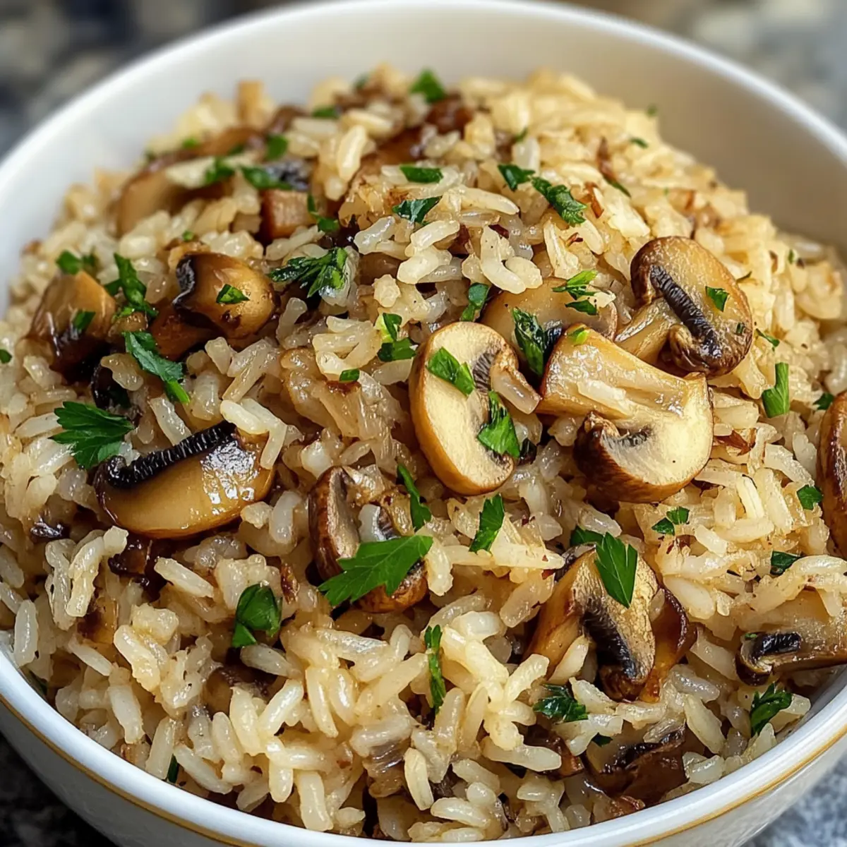 Rezept für köstlichen Pilzreis ganz einfach selbstgemacht