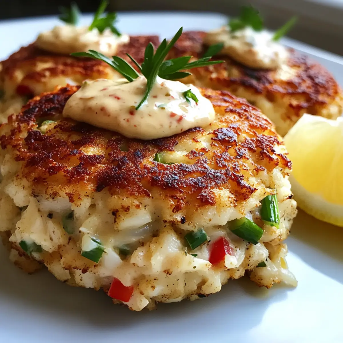 Old Bay Krabbenkuchen mit Zesty Remoulade