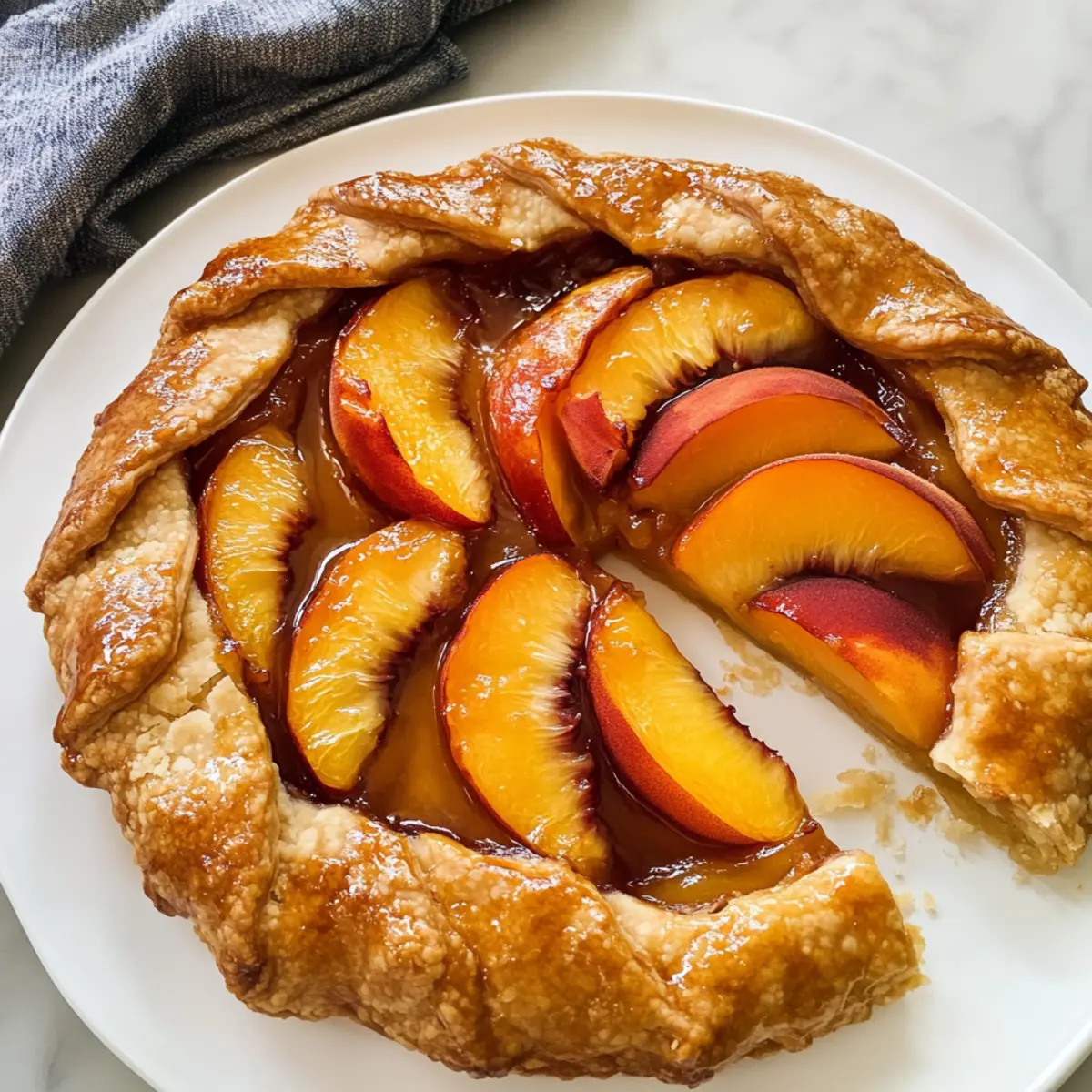 Leckere Pfirsich-Galette für den Sommer genießen
