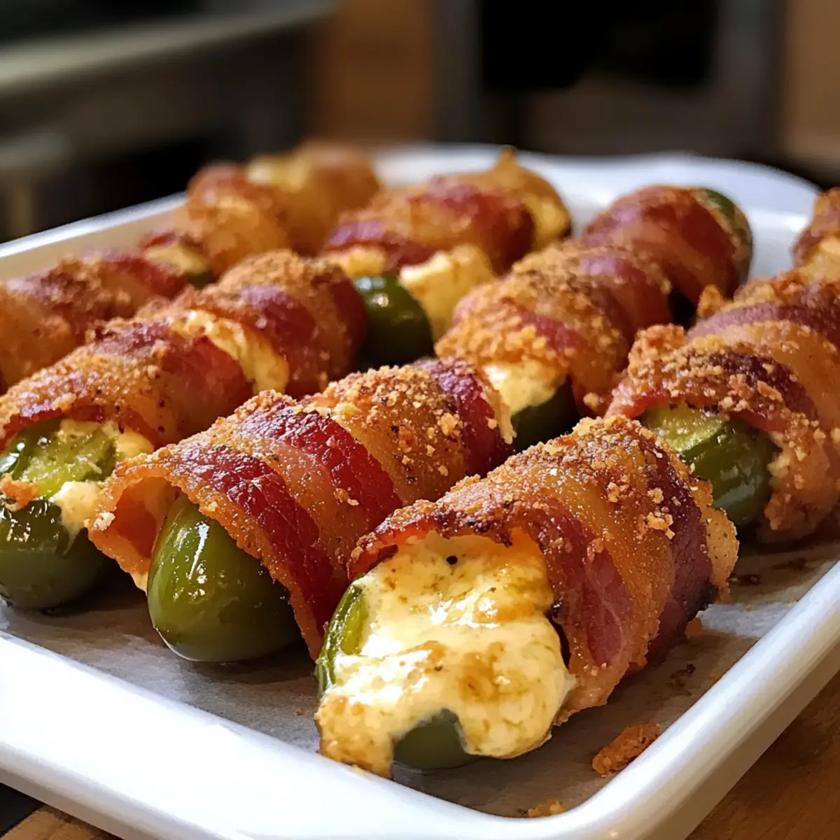 Krosse Pickel Poppers mit Käsefüllung