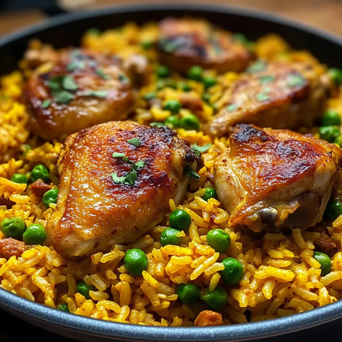 Hähnchen und würziger Reis im Handumdrehen