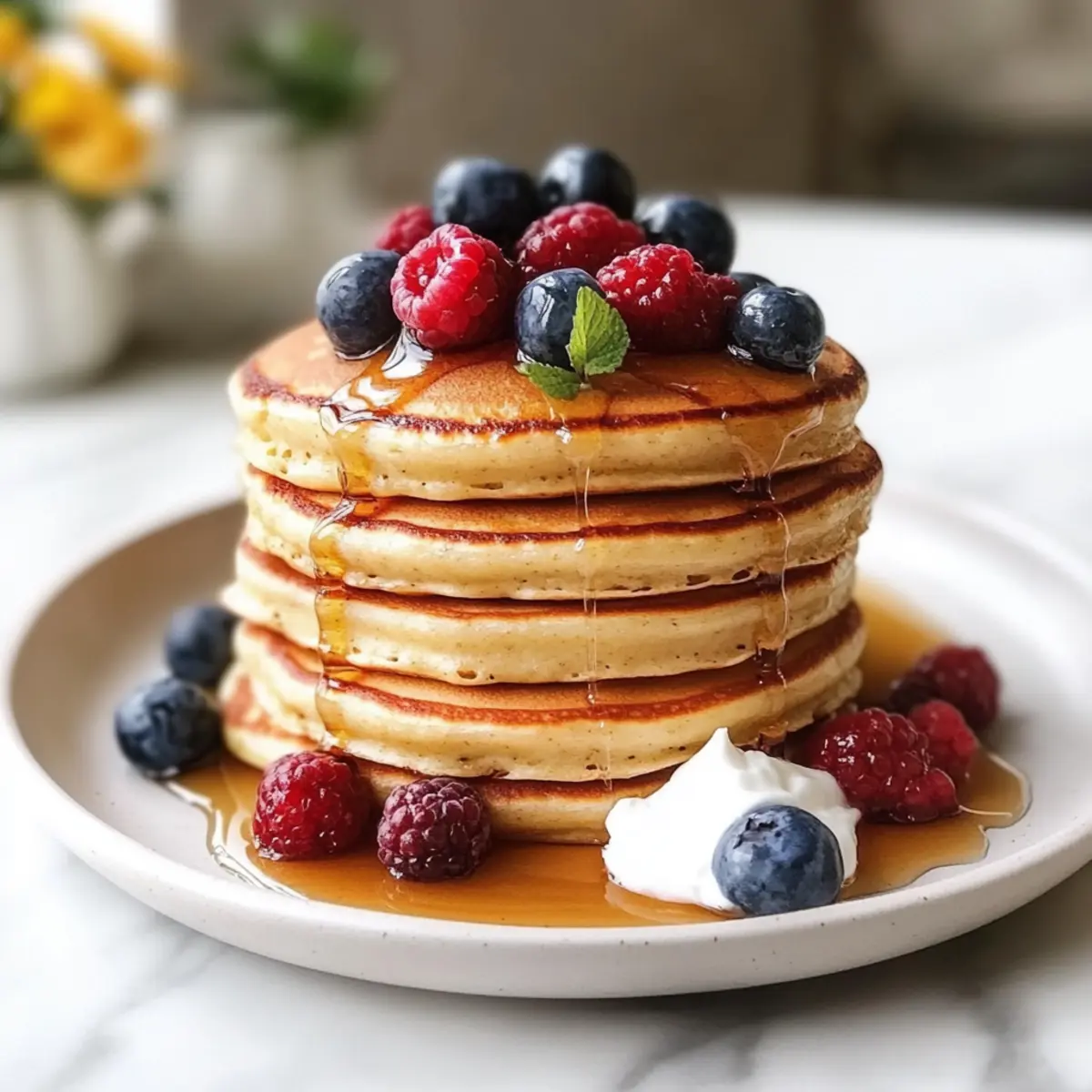 Proteinpfannkuchen für ein gesundes Frühstück