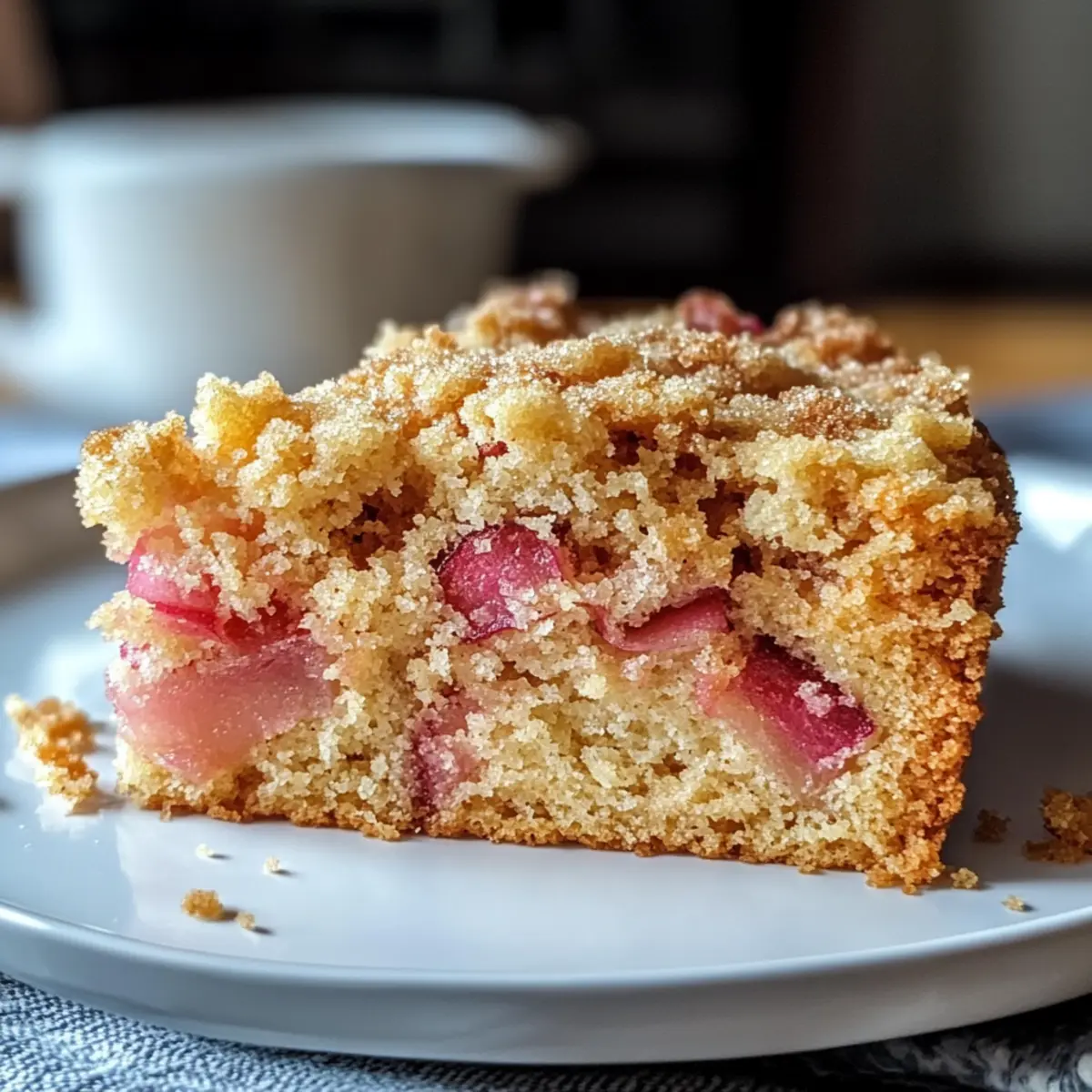 Perfekter Rhabarber-Kaffeekuchen für jeden Anlass