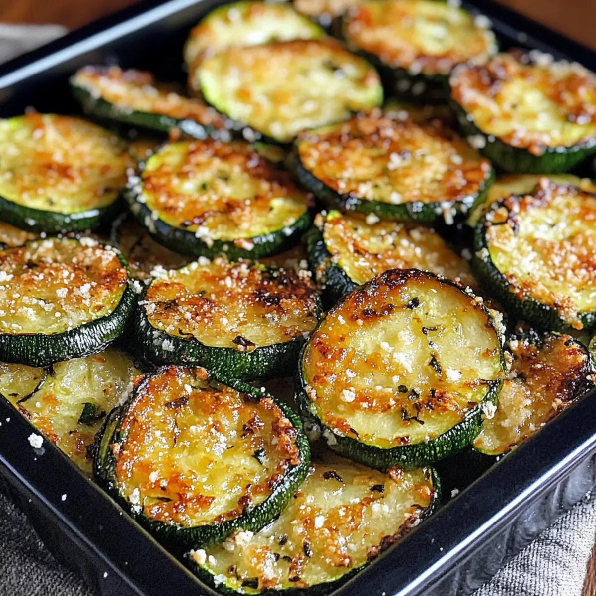 Geröstete Zucchini mit Parmesan für den Sommer