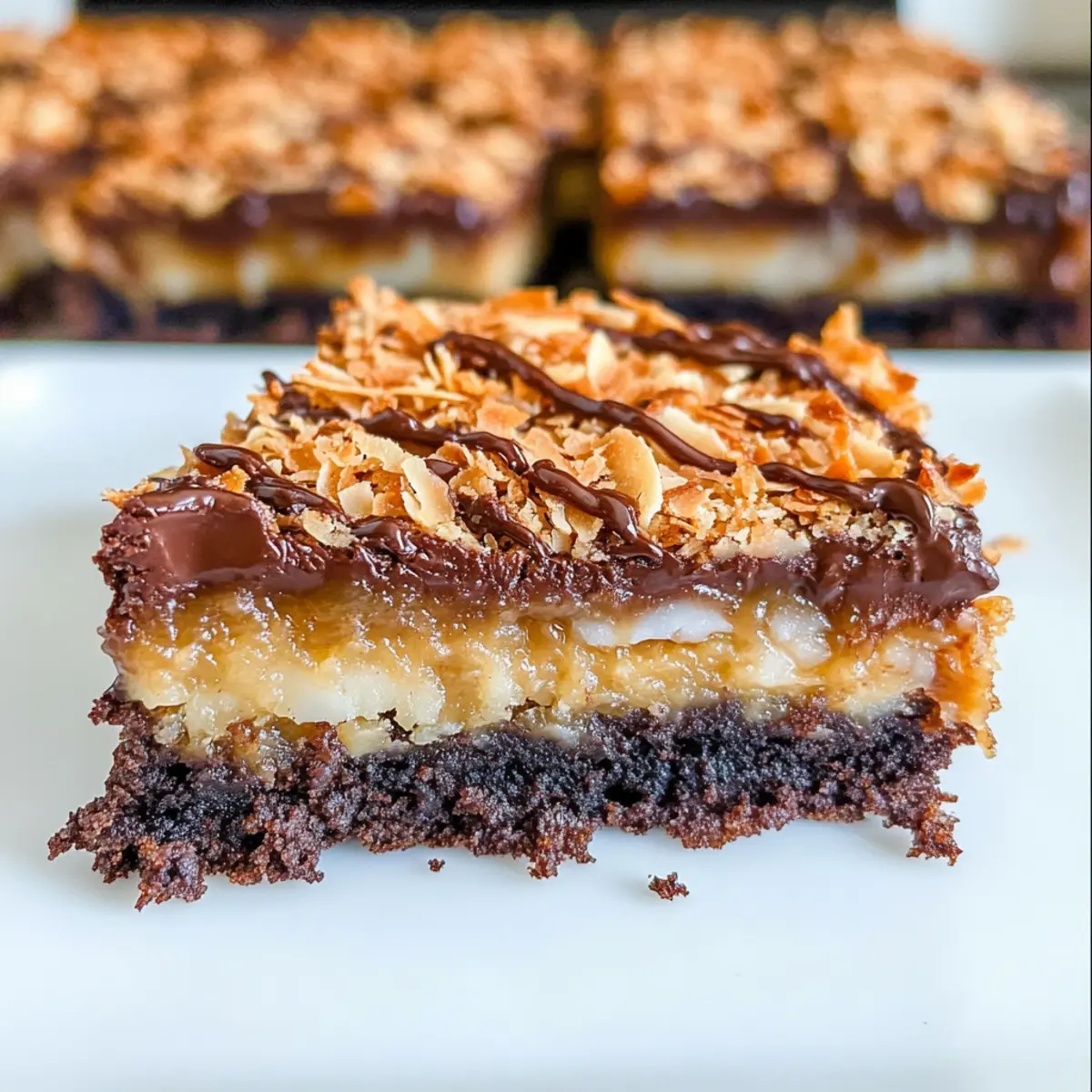 Samoa Brownies: Schnelles Schokoladenvergnügen