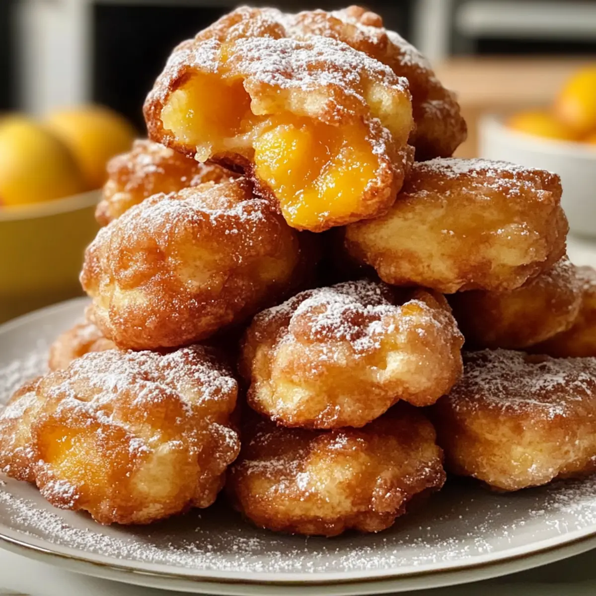 Süße Pfirsichkrapfen für den perfekten Frühstücksgenuss
