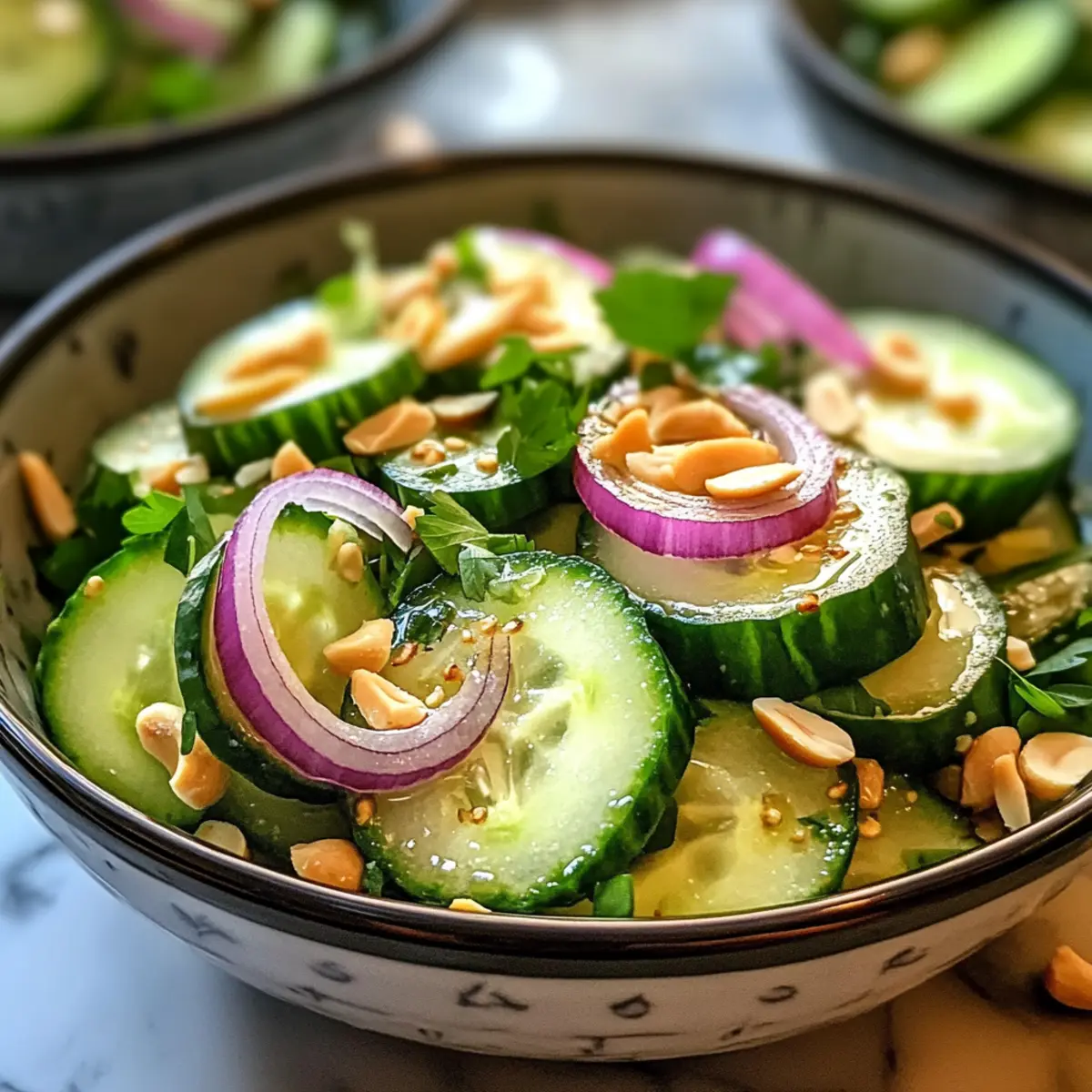 Thai Gurkensalat auf frische Art genießen!