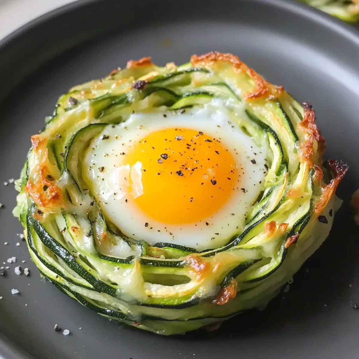 Zucchini-Ei-Nester: Leckeres Low-Carb Rezept