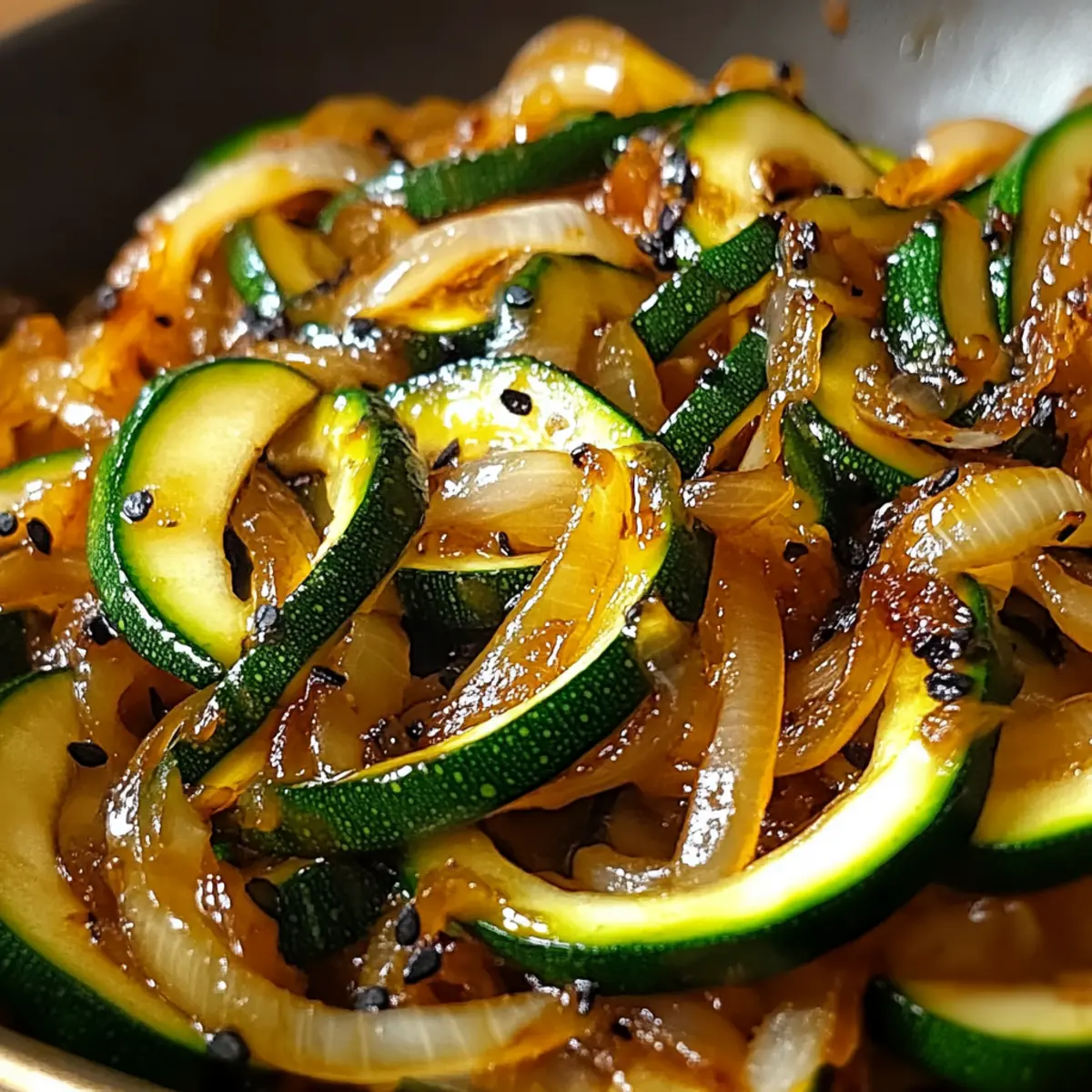 Zucchini & Zwiebel Pfanne in 15 Minuten zubereiten