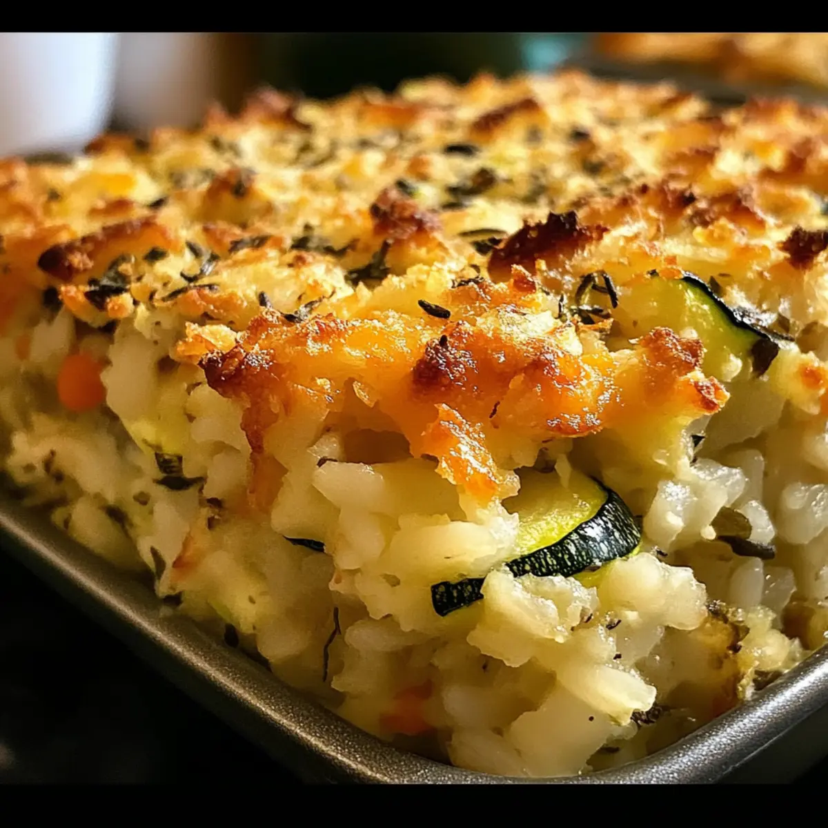 Zucchini-Reis-Füllauflauf für gemütliche Abende